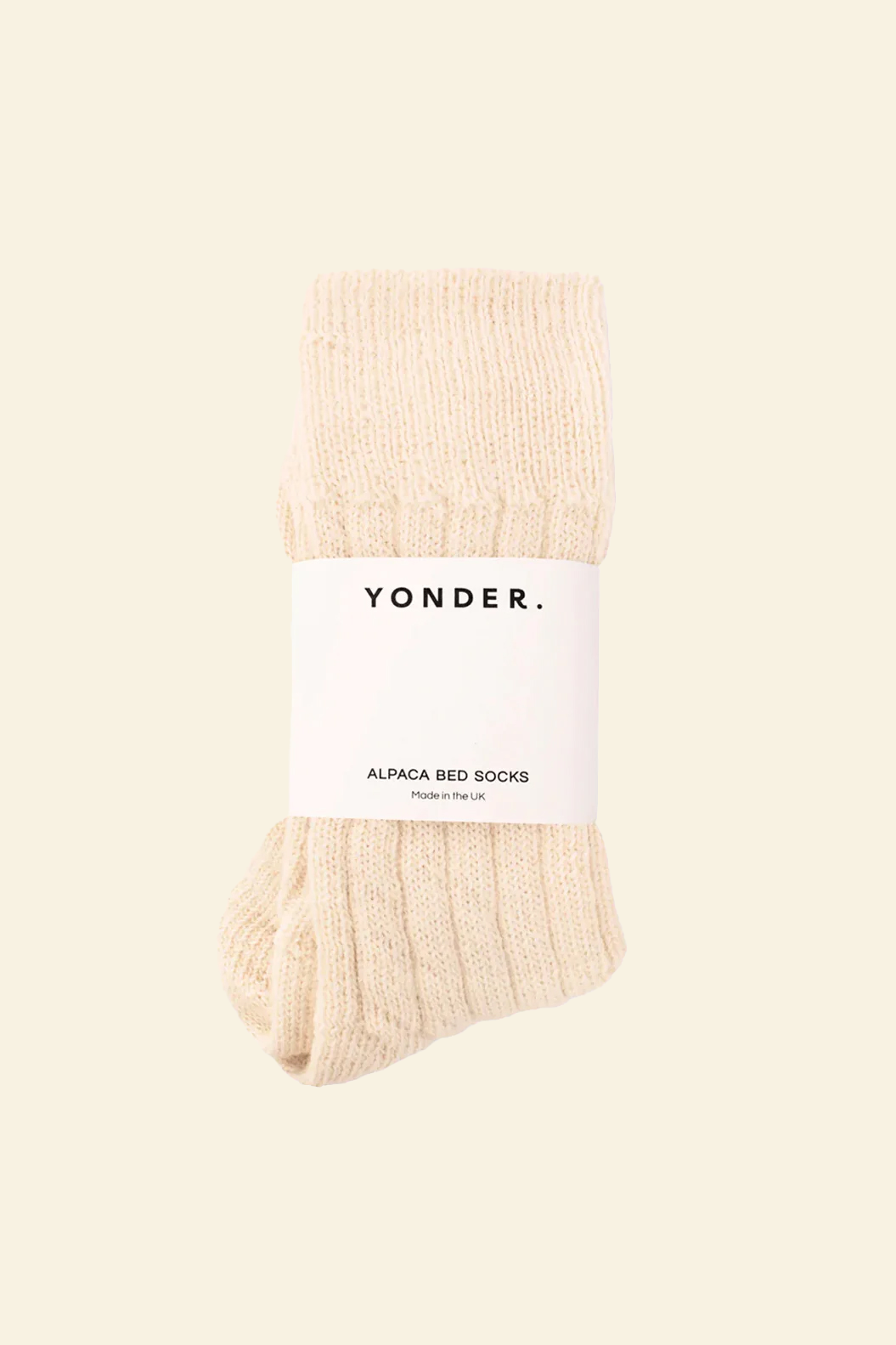 Alpaca Bed Socks | Cream
