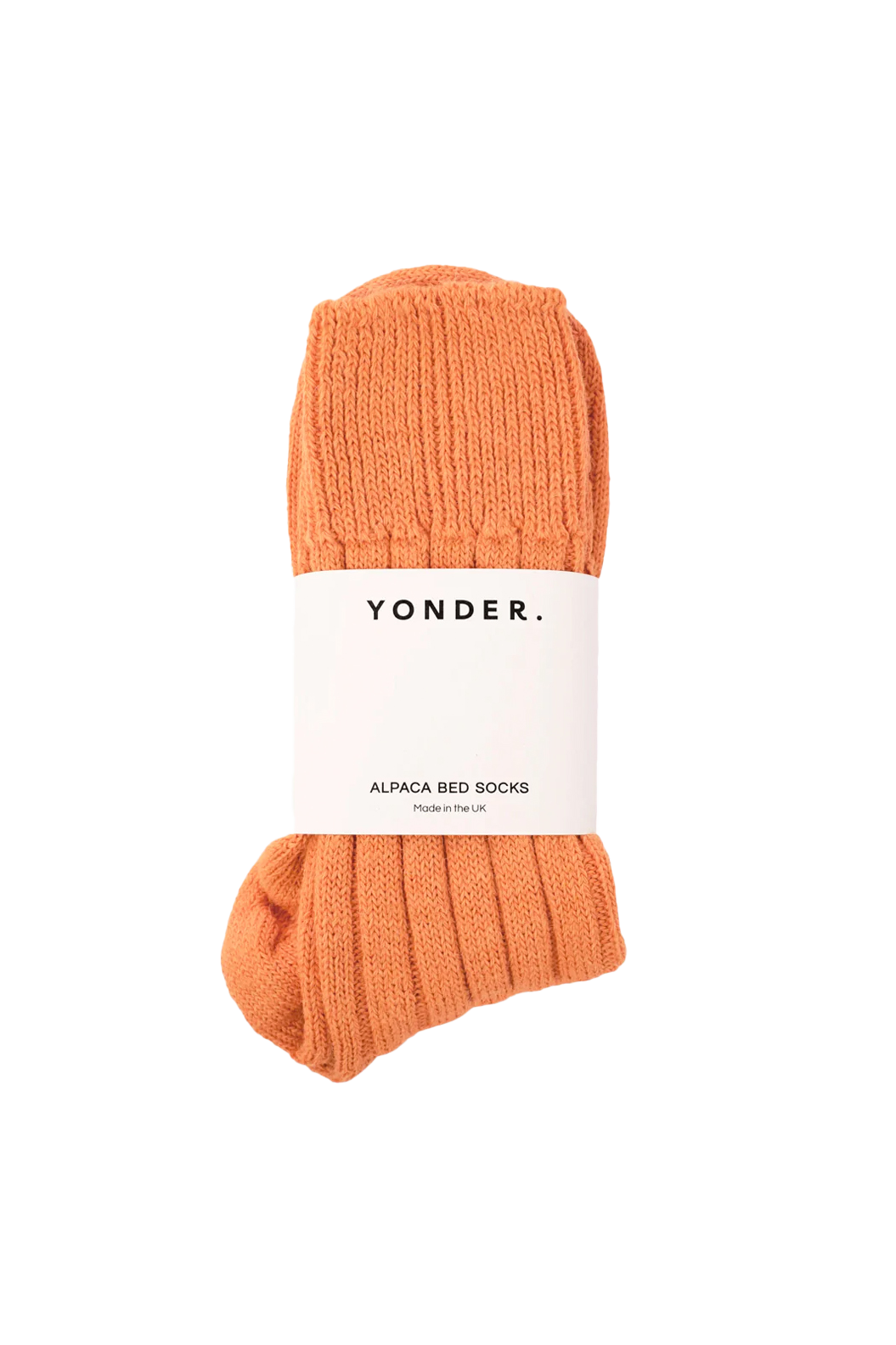 Alpaca Bed Socks | Tangerine