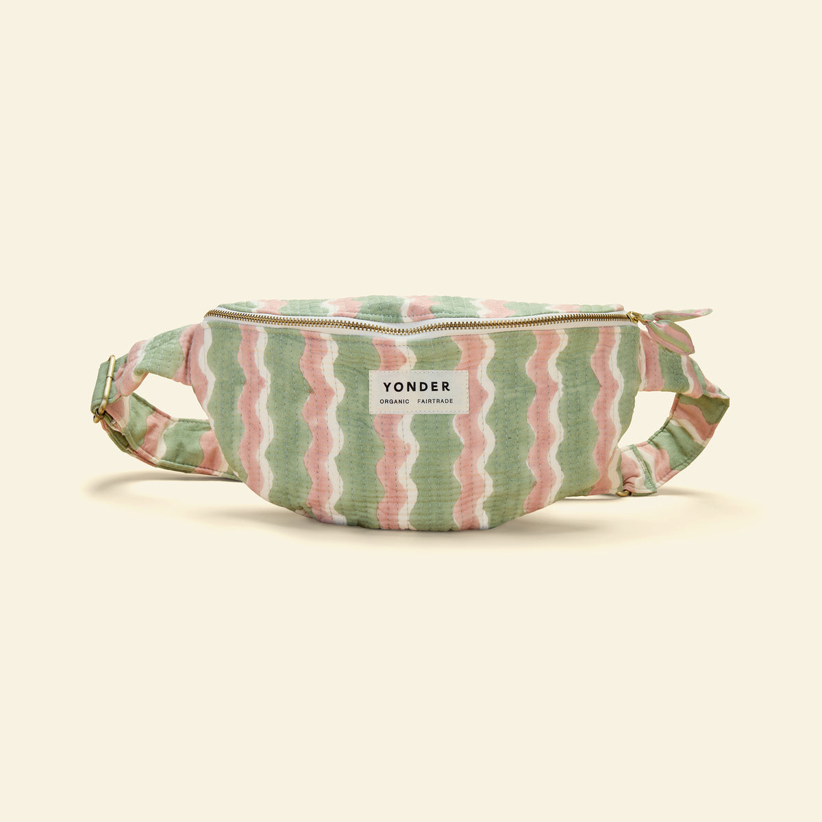 Cotton Quilted Bumbag | Whirly | Mint