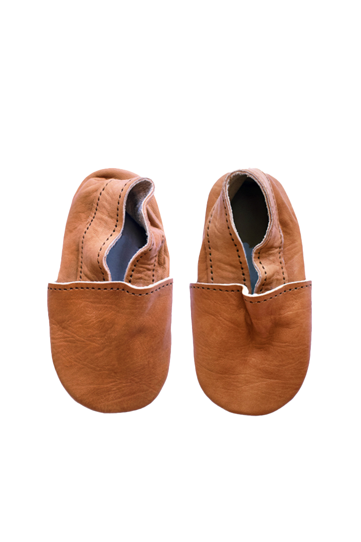 Baby Leather Slipper Shoes | Toffee