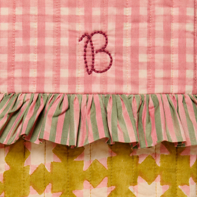 Quilted Christmas Stocking | Carousel | Honey