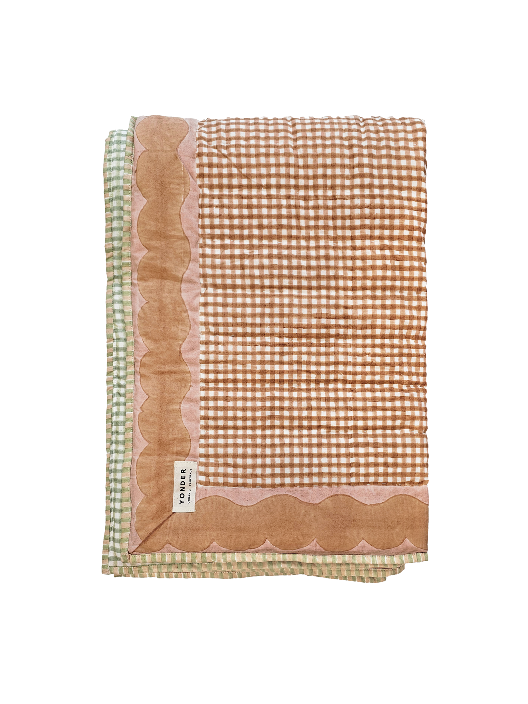 Organic Cotton Quilted Blanket | Fudge