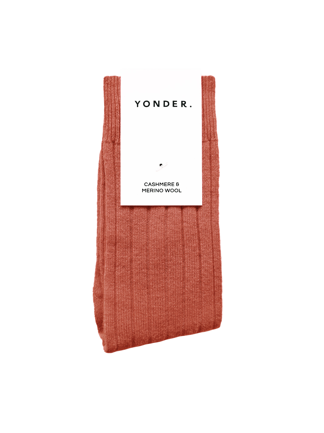 Junior Cashmere Socks | Terracotta