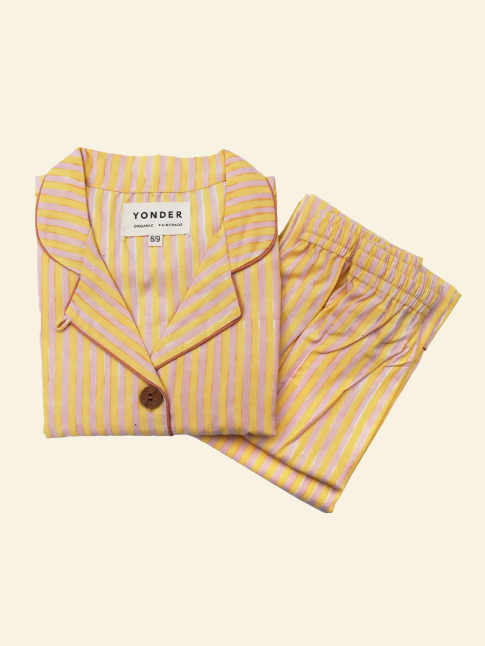 Junior Organic Cotton Pyjamas | Butterscotch