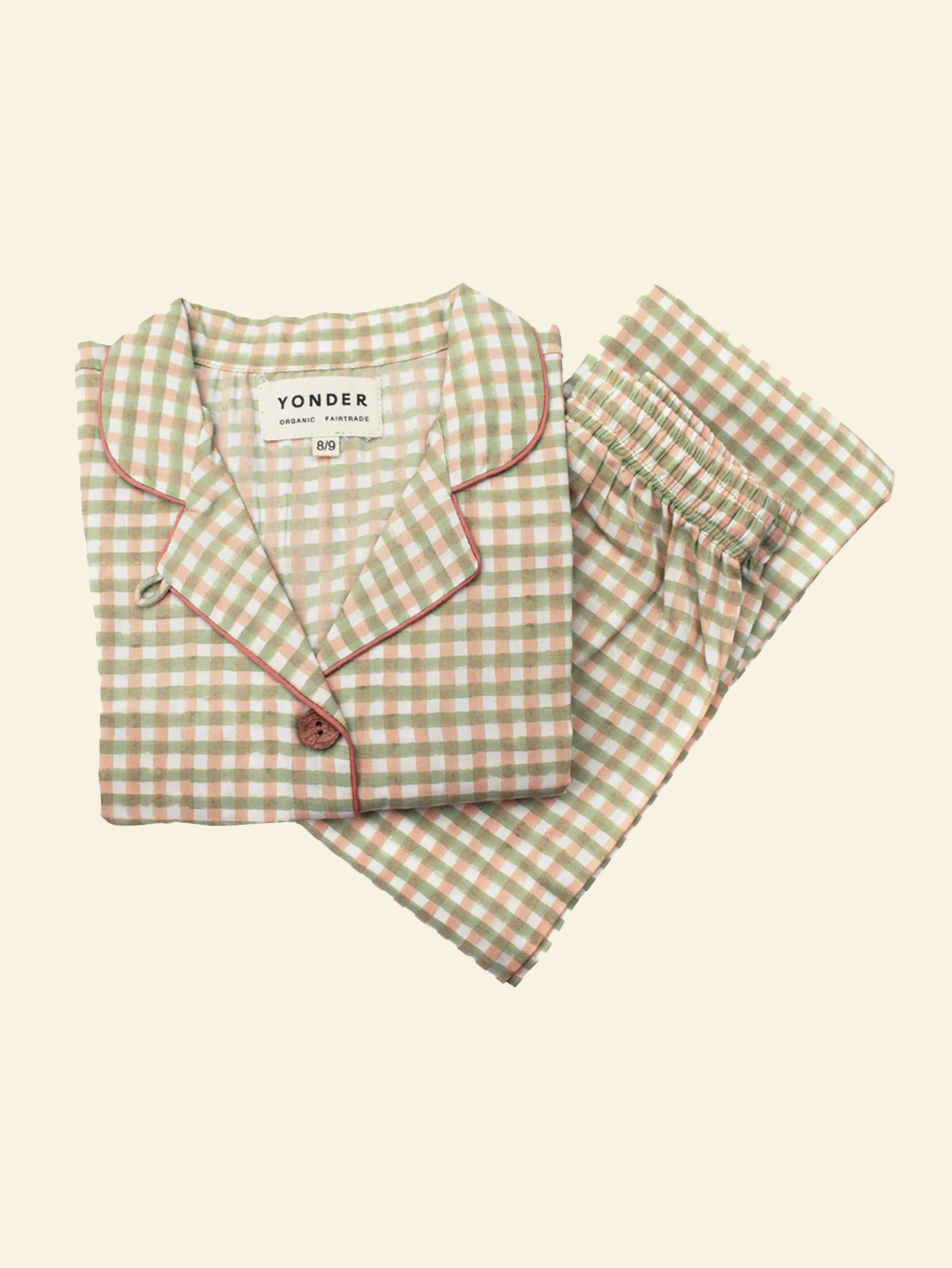 Junior Organic Cotton Pyjamas | Pistachio