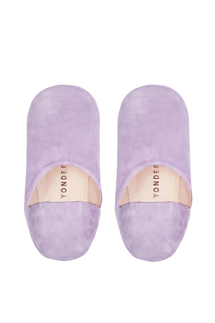 Junior Suede Babouche | Lilac