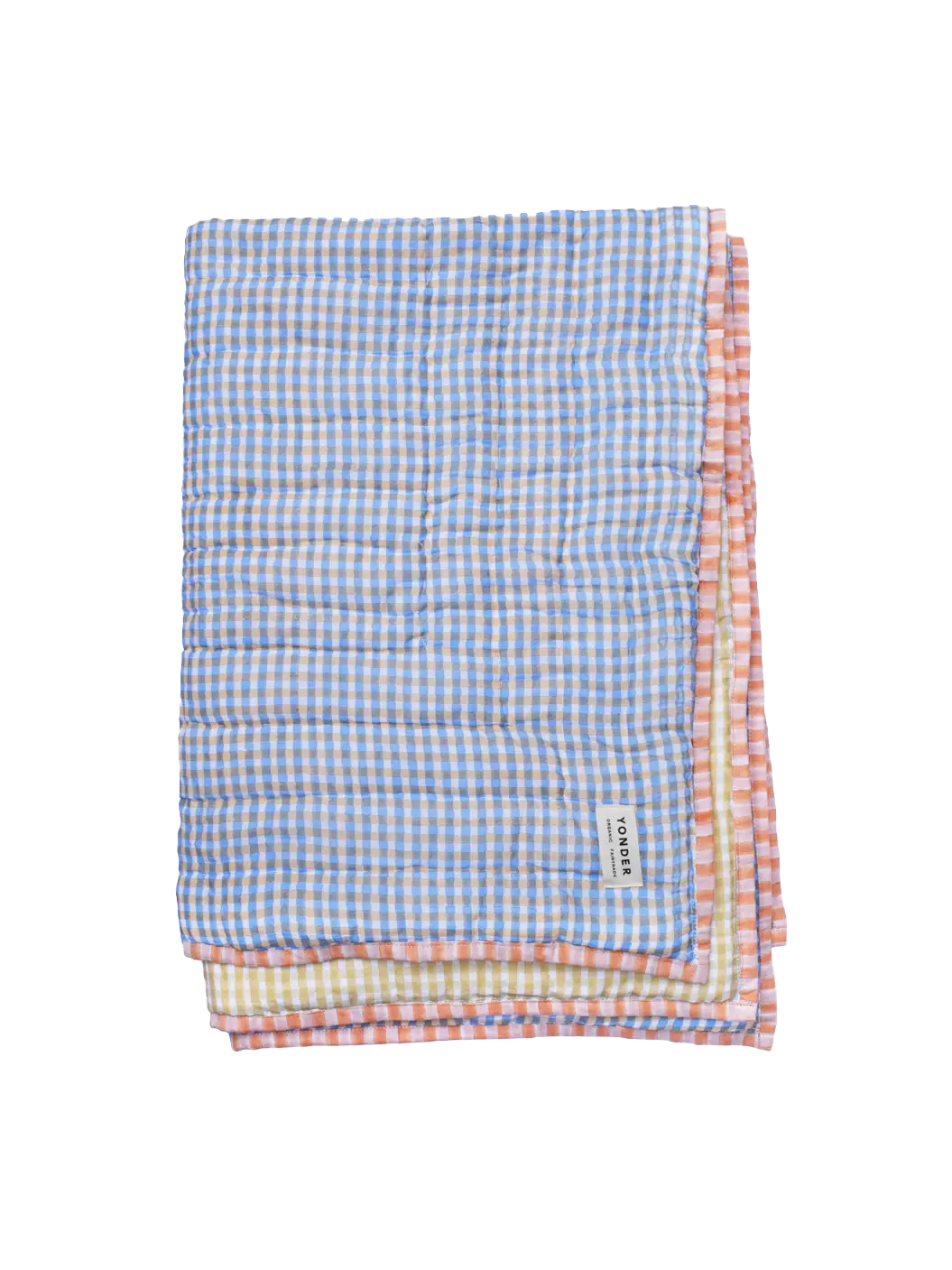 Organic Cotton Quilted Blanket | Mustard