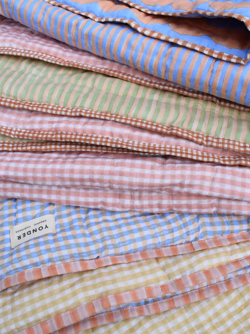 Organic Cotton Quilted Blanket | Candy