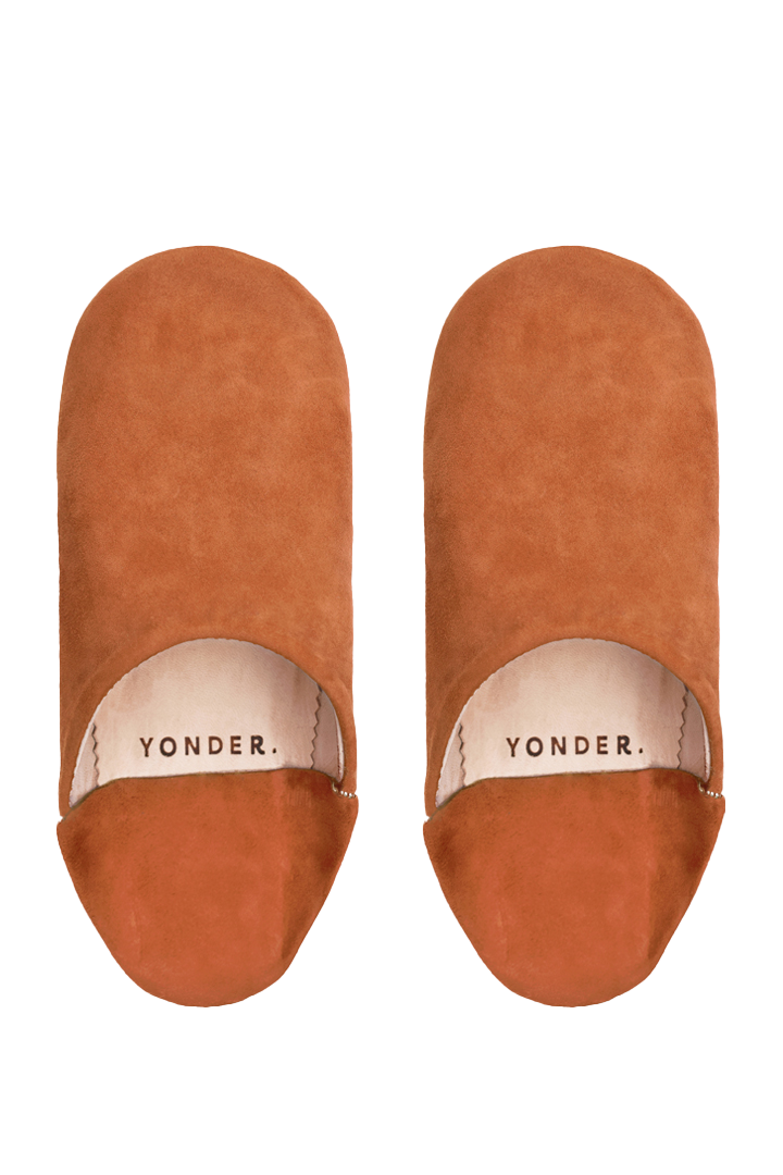 Suede Babouche Slippers | Maple
