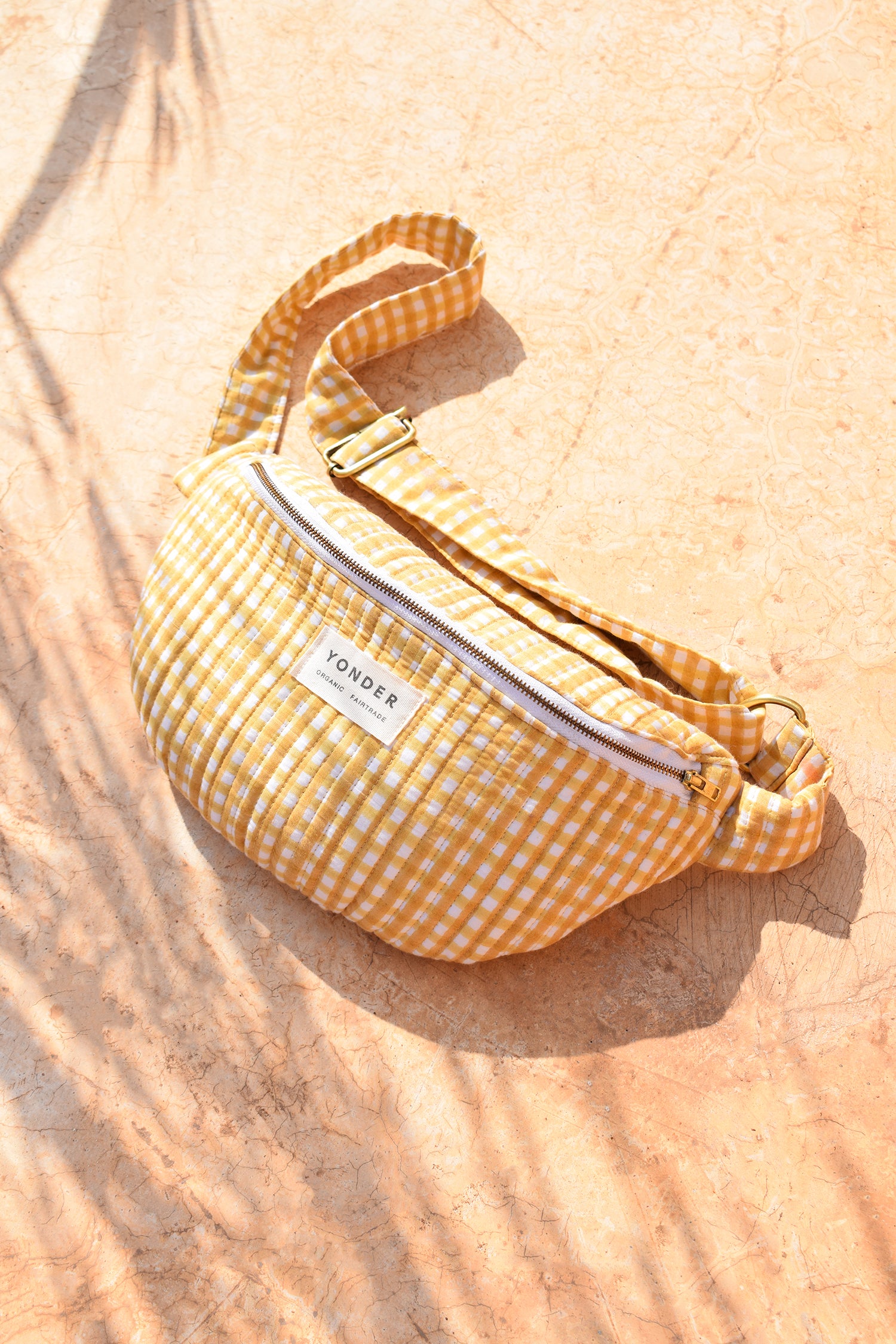 Organic Quilted Bag | Mustard |