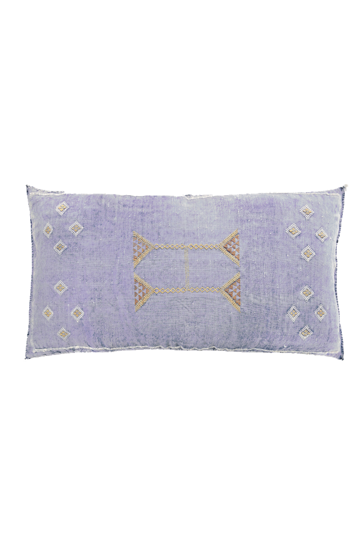 XL Cactus Silk Cushion Pouffe| Lilacs