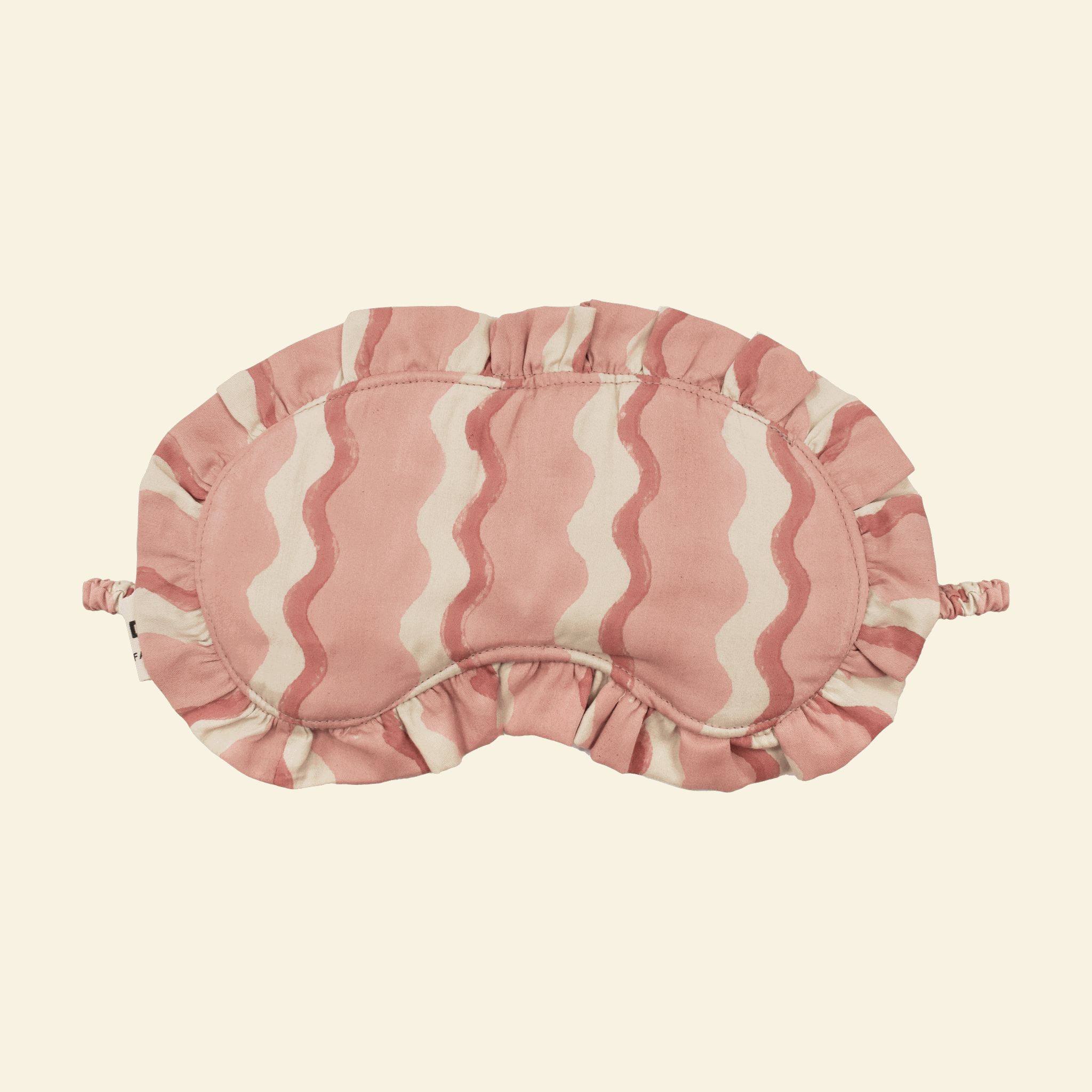 Frill eye mask, Wiggle Floss, on cream