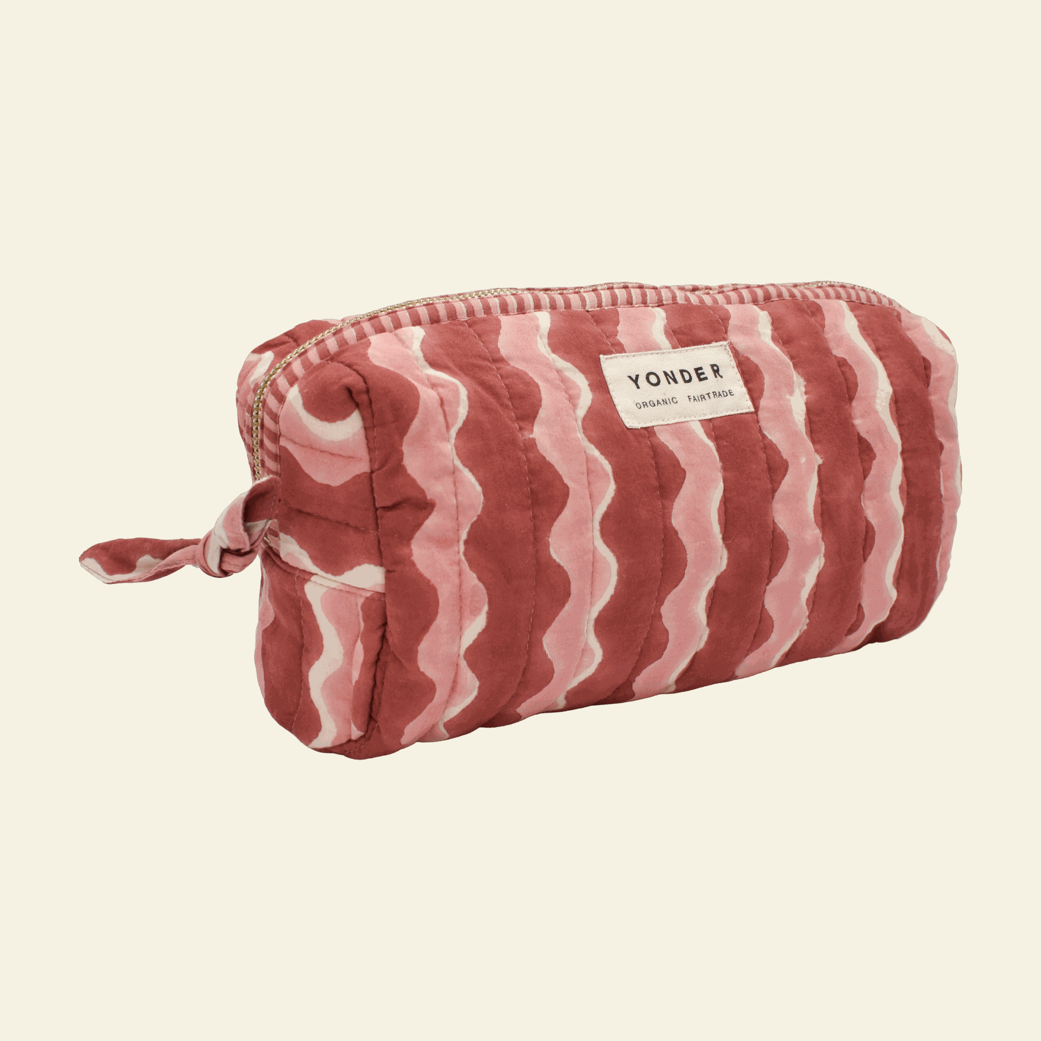Loaf wash bag, Whirly Jam, on cream