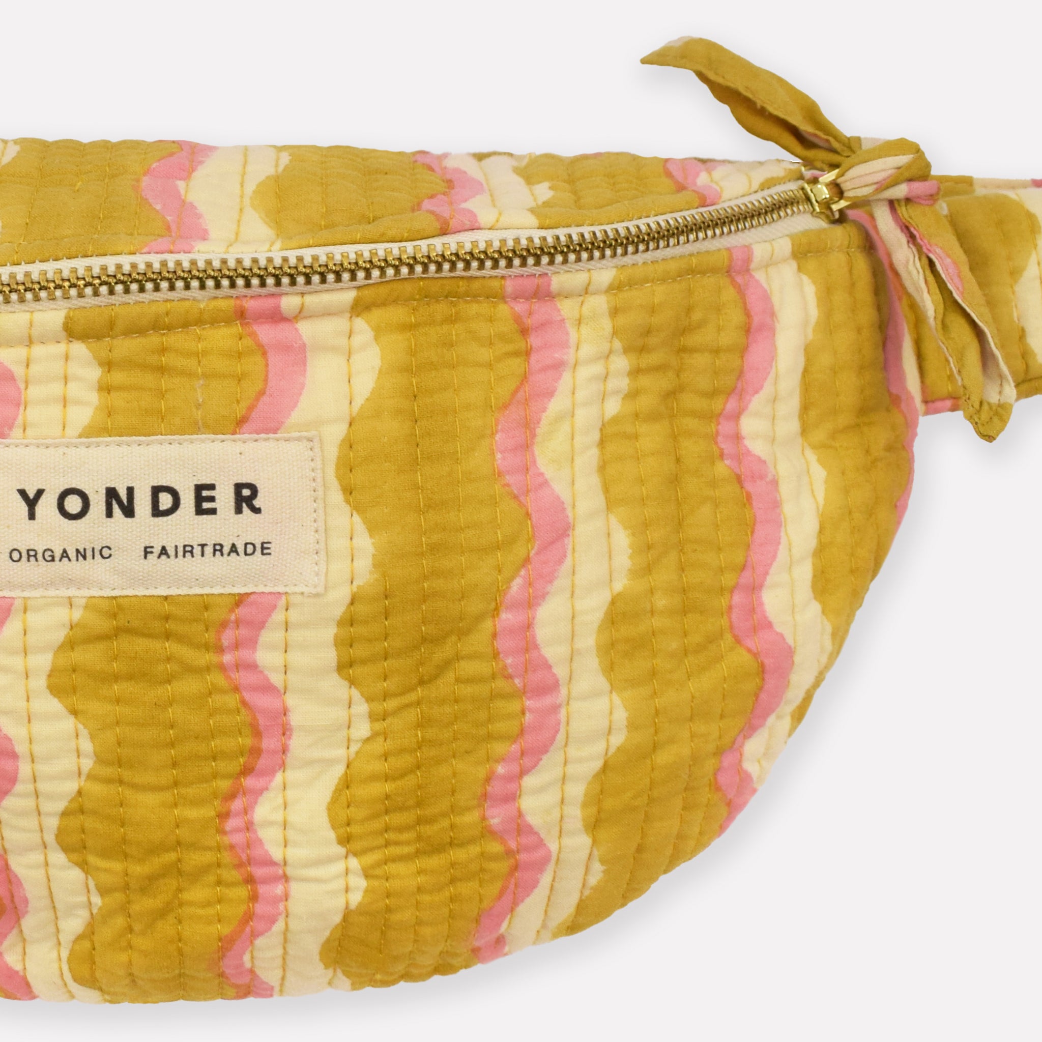 Cotton Quilted Bumbag | Wiggle | Honey