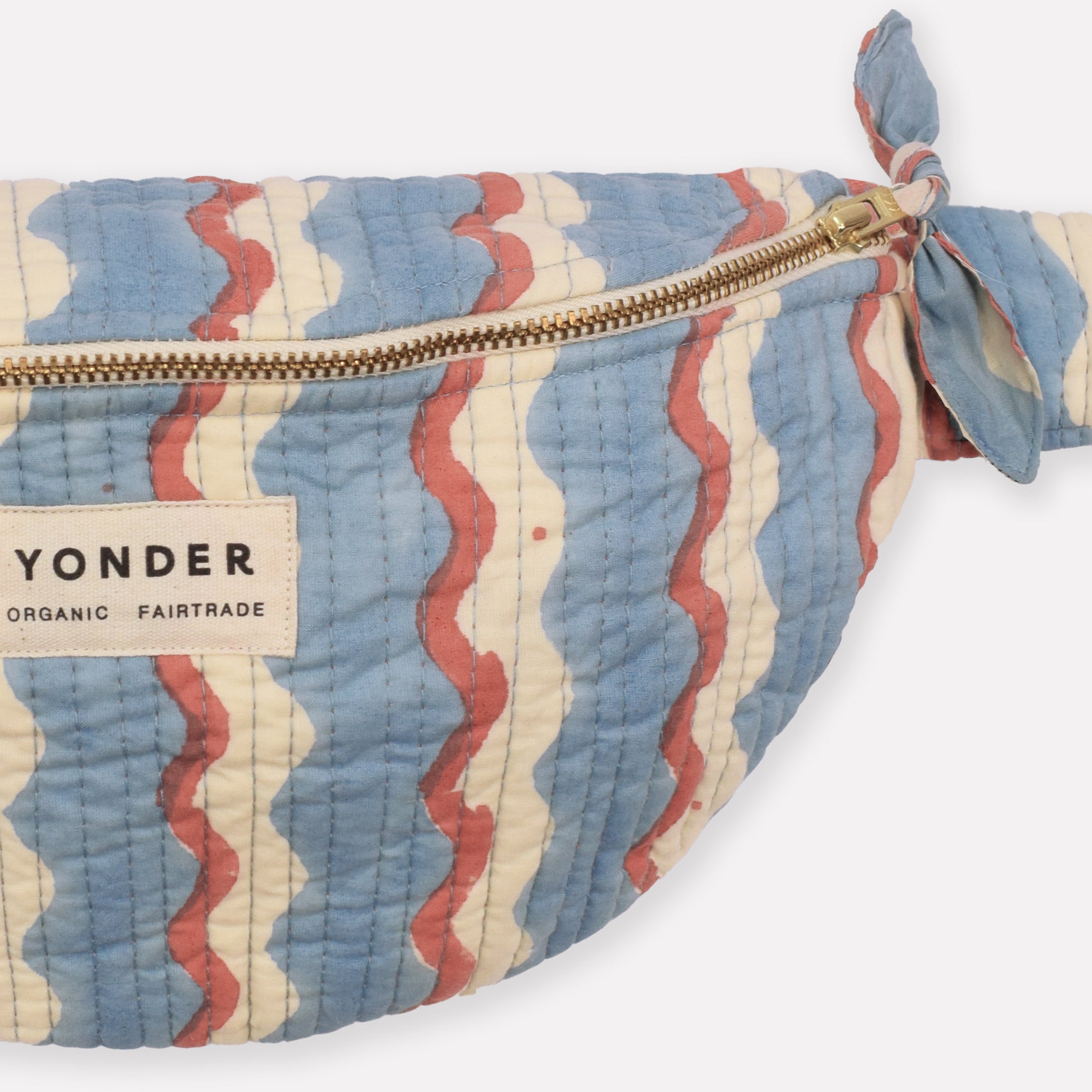 Cotton Quilted Bumbag | Wiggle | Sky