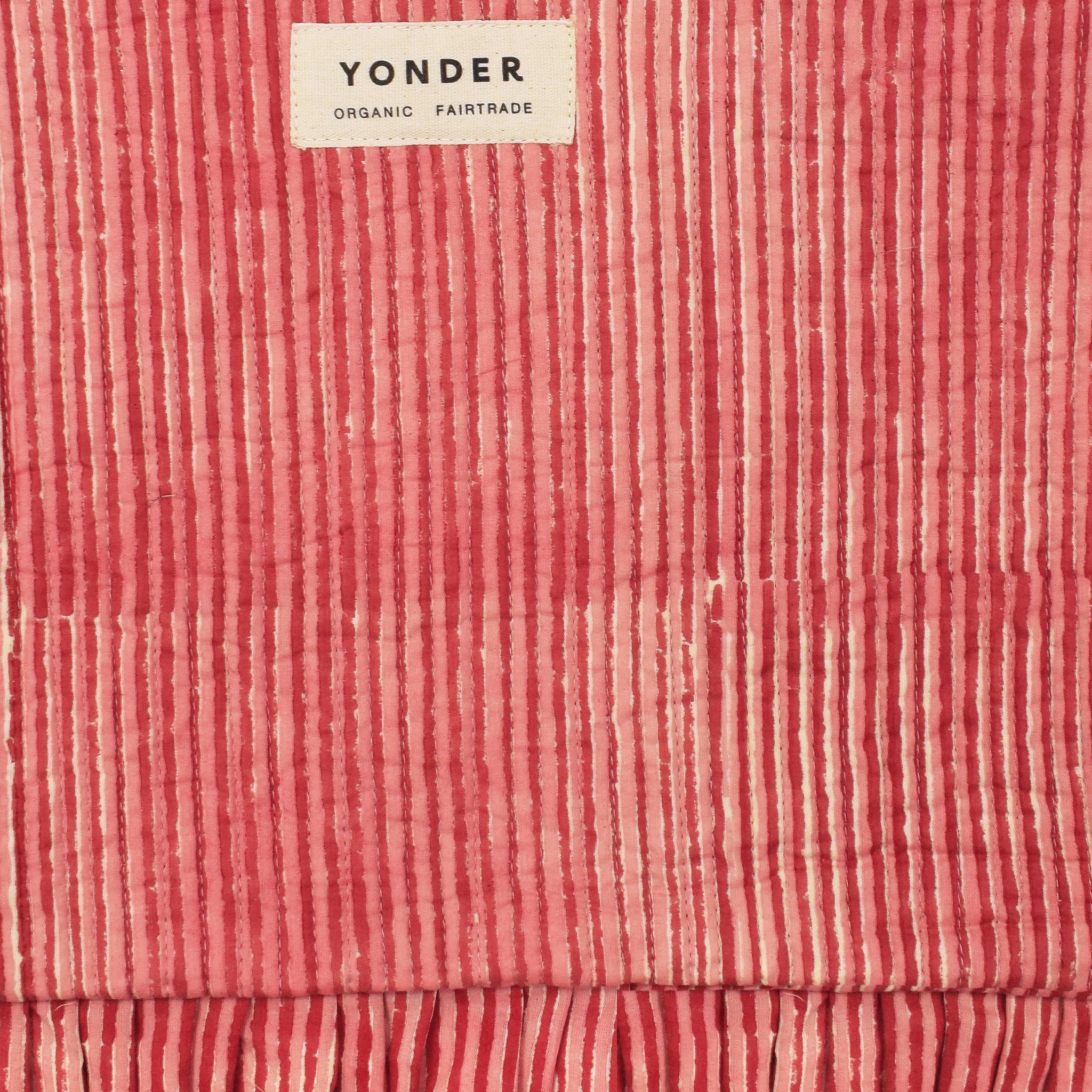 Quilted Frill Pouch | Candy Cane | Jam