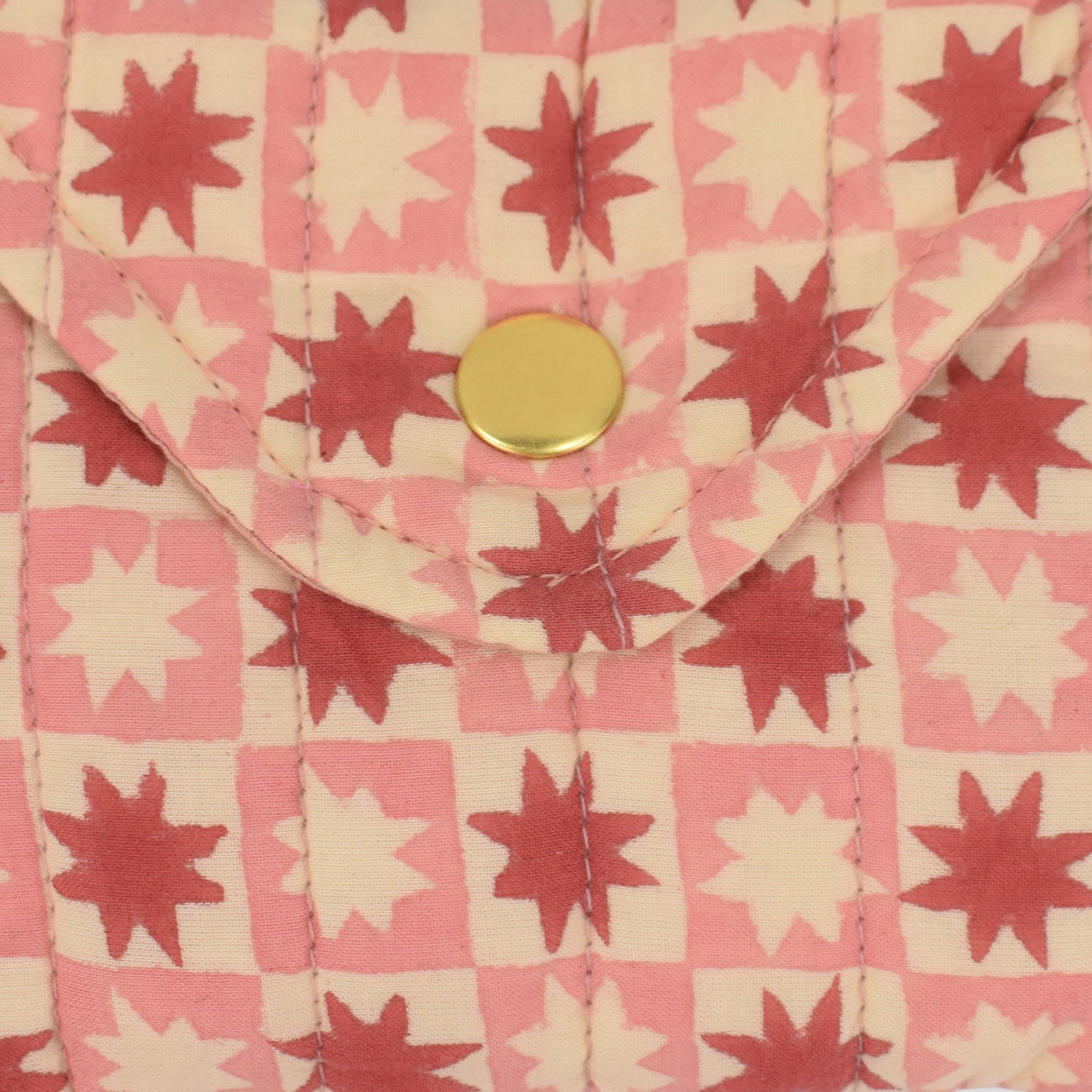 Quilted Popper Purse | Pinwheel | Jam