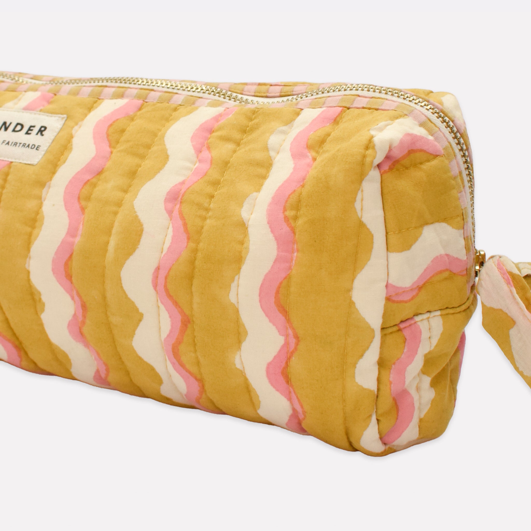 Quilted Baguette Wash Bag | Wiggle | Honey