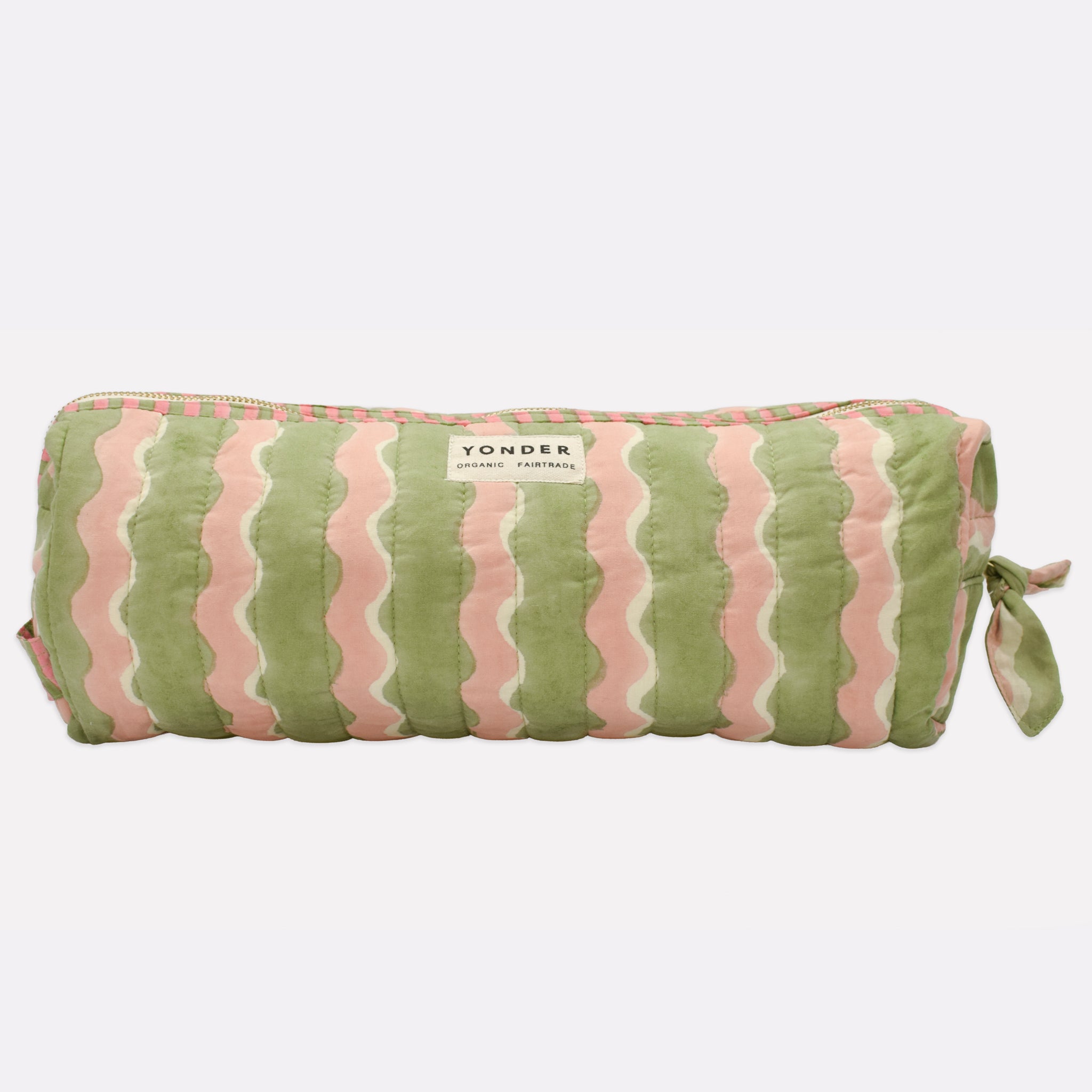 Quilted Baguette Wash Bag | Whirly | Mint