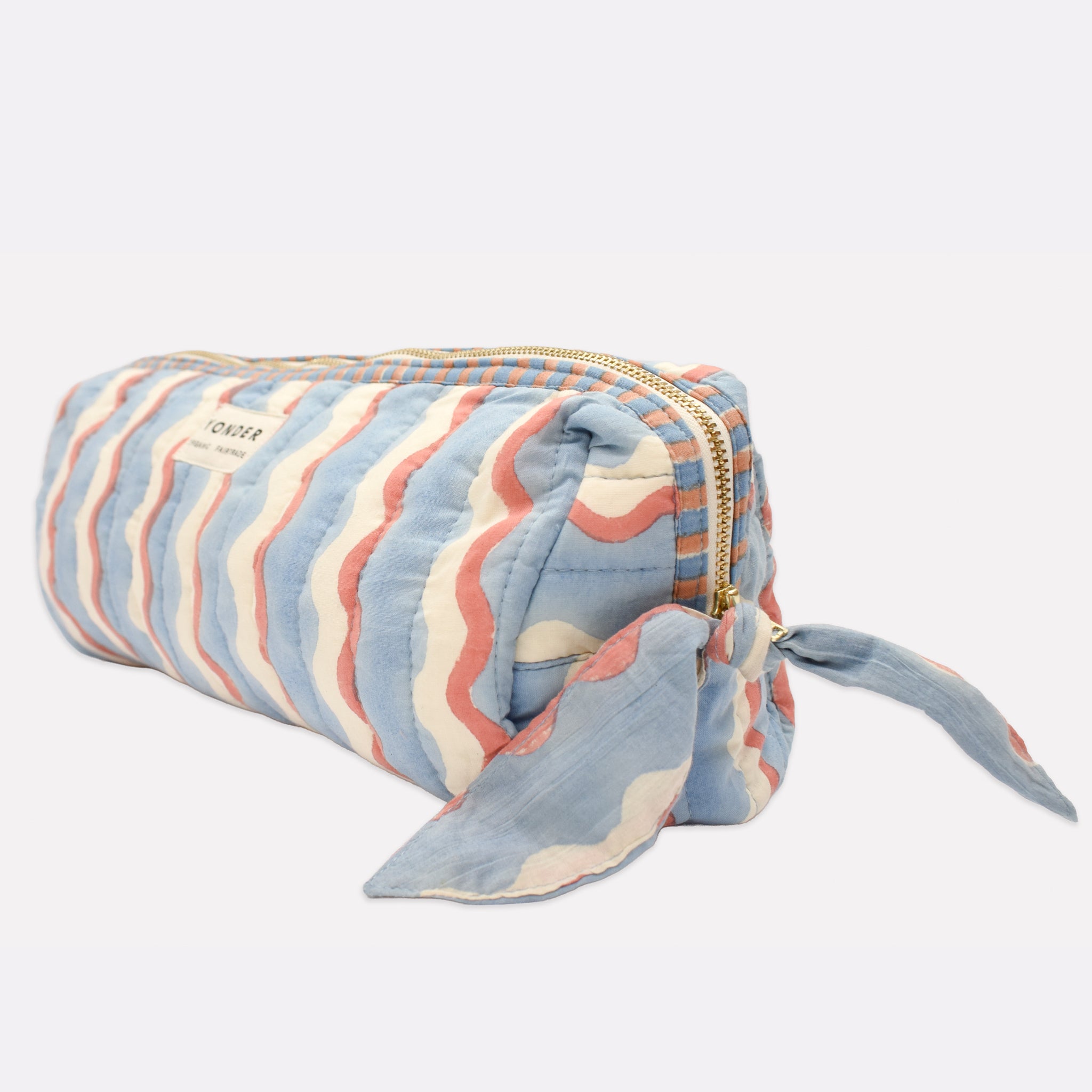 Quilted Baguette Wash Bag | Wiggle | Sky