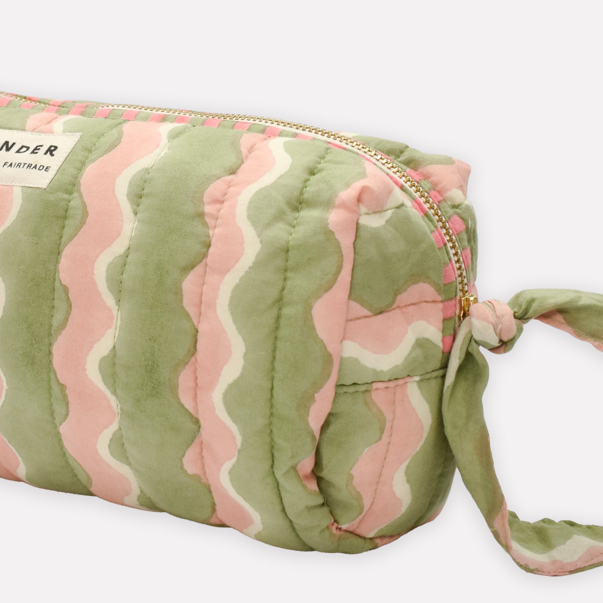 Quilted Wash Bag | Whirly | Mint