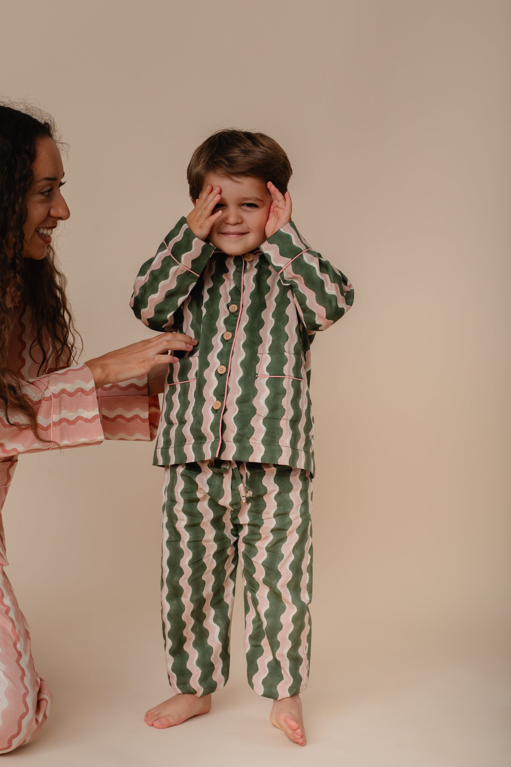 Unisex Kids' Pyjama Set | Whirly | Fern