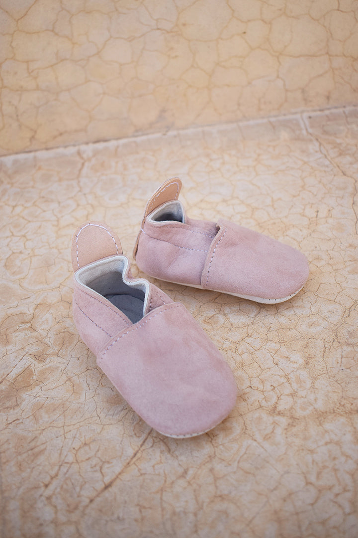Baby Suede Slipper Shoes | Blush