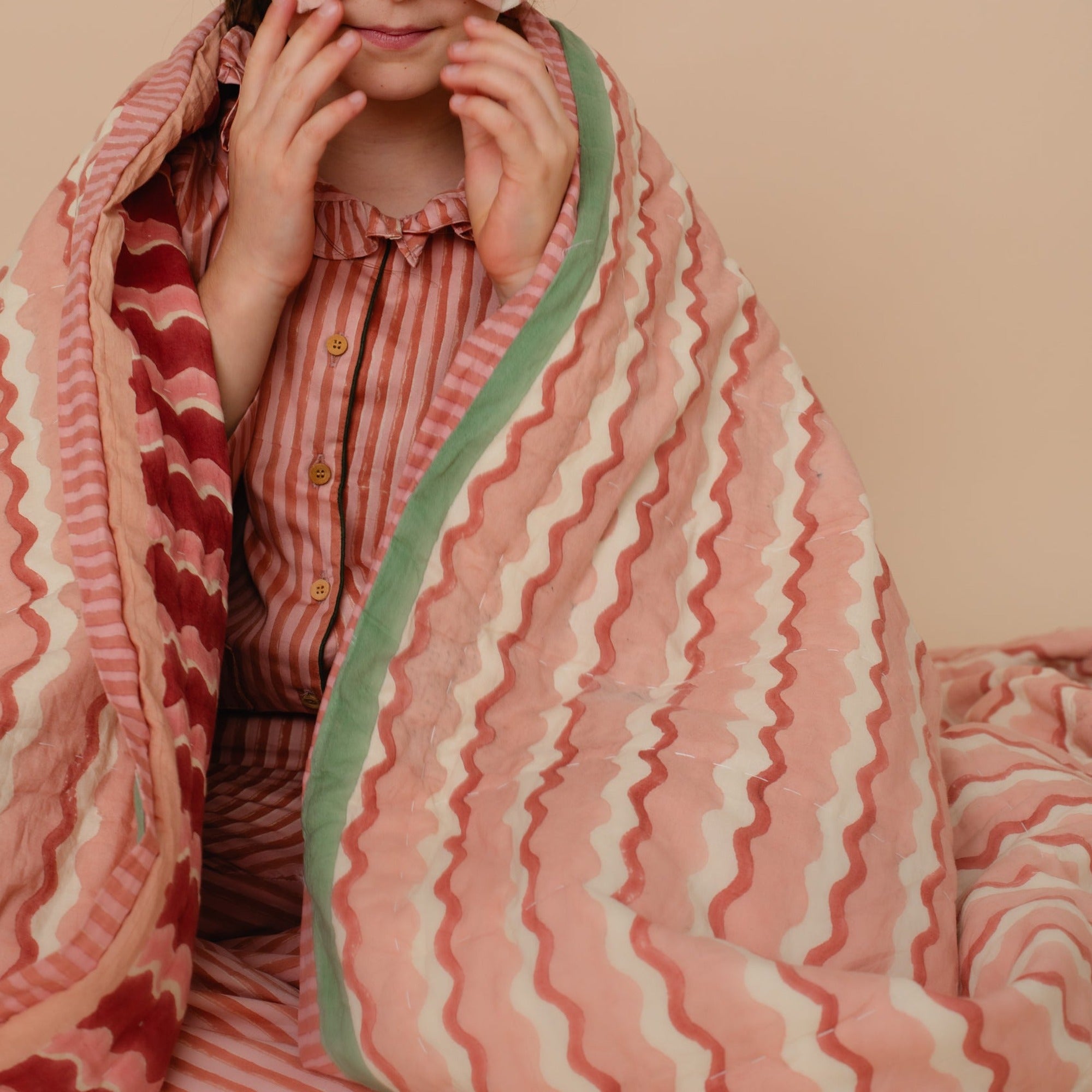 Yonder quilt lifestyle detail
