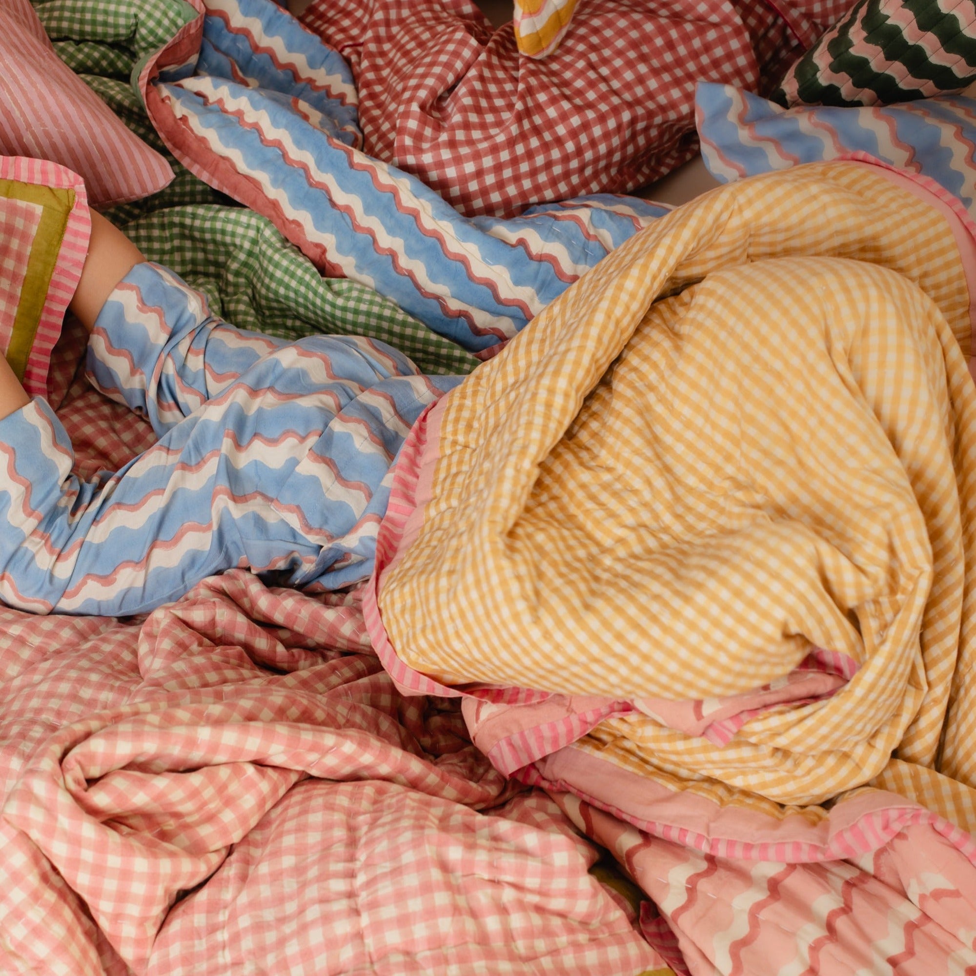 Yonder quilt lifestyle detail