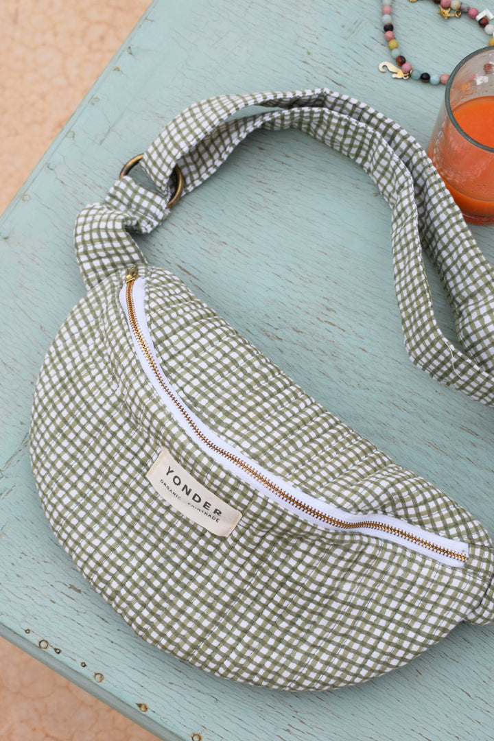 Organic Quilted Bag | Khaki