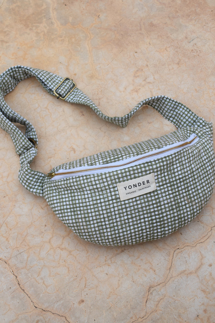 Organic Quilted Bag | Khaki