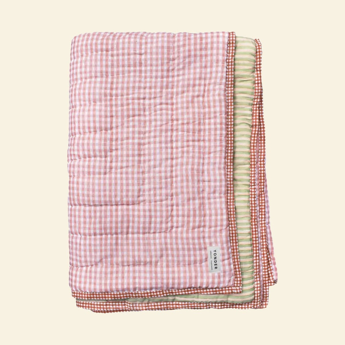 Yonder quilt on a cream background