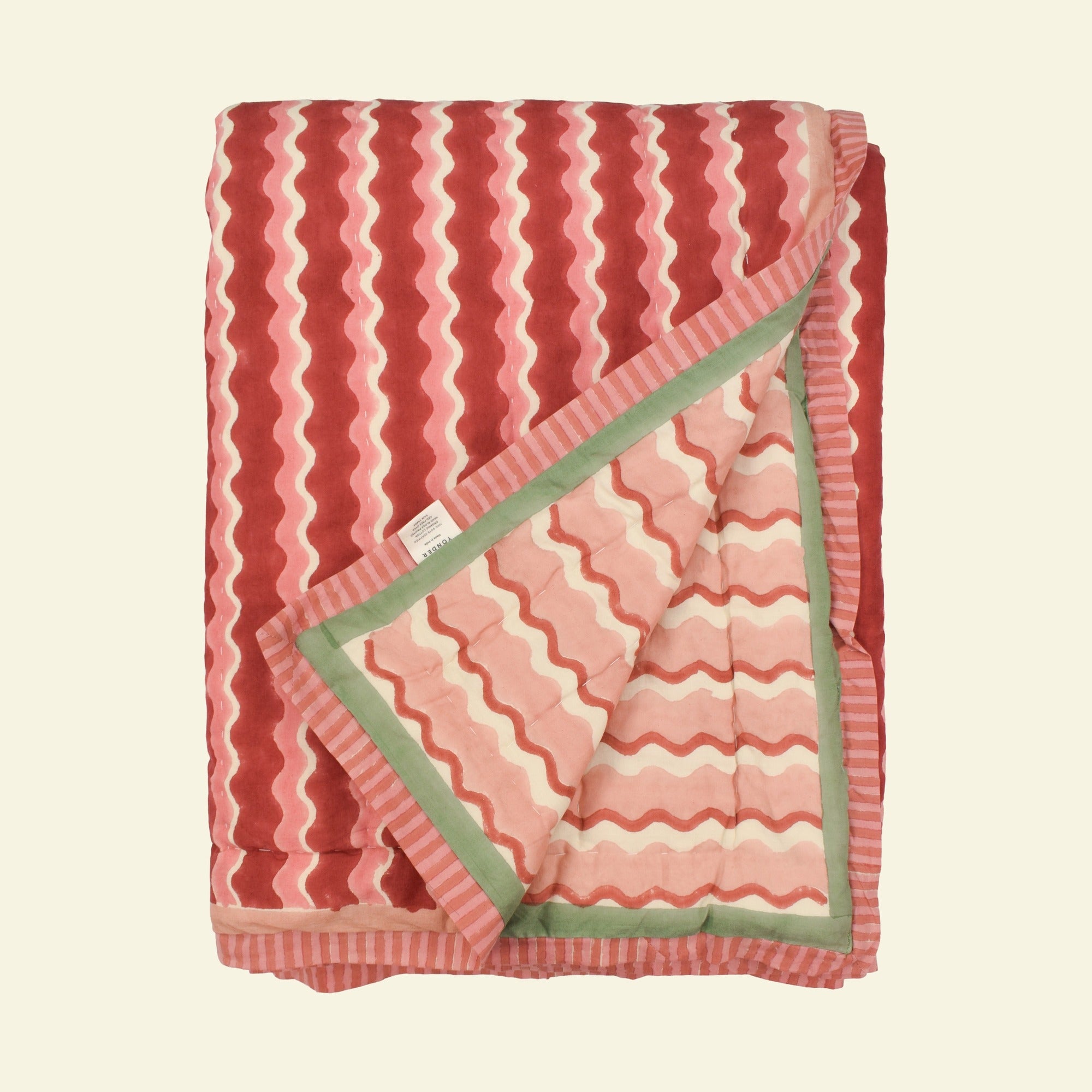 Yonder quilt on a cream background