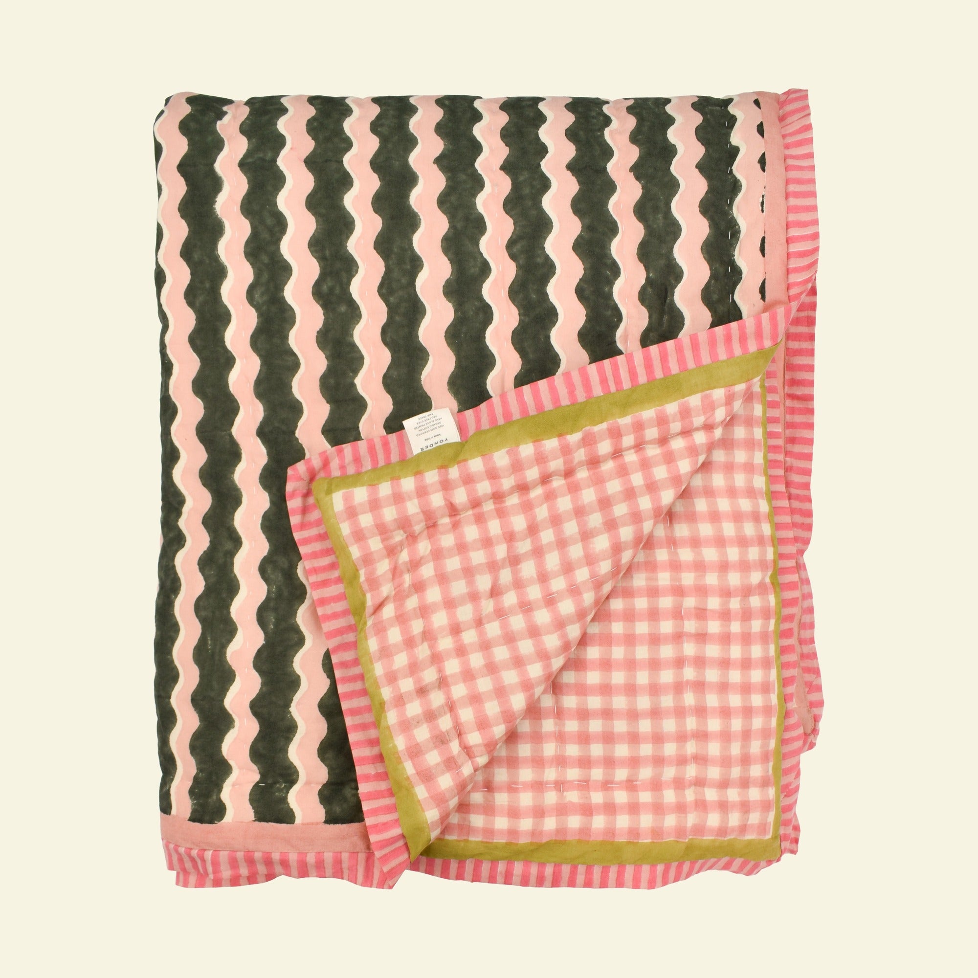 Yonder quilt on a cream background
