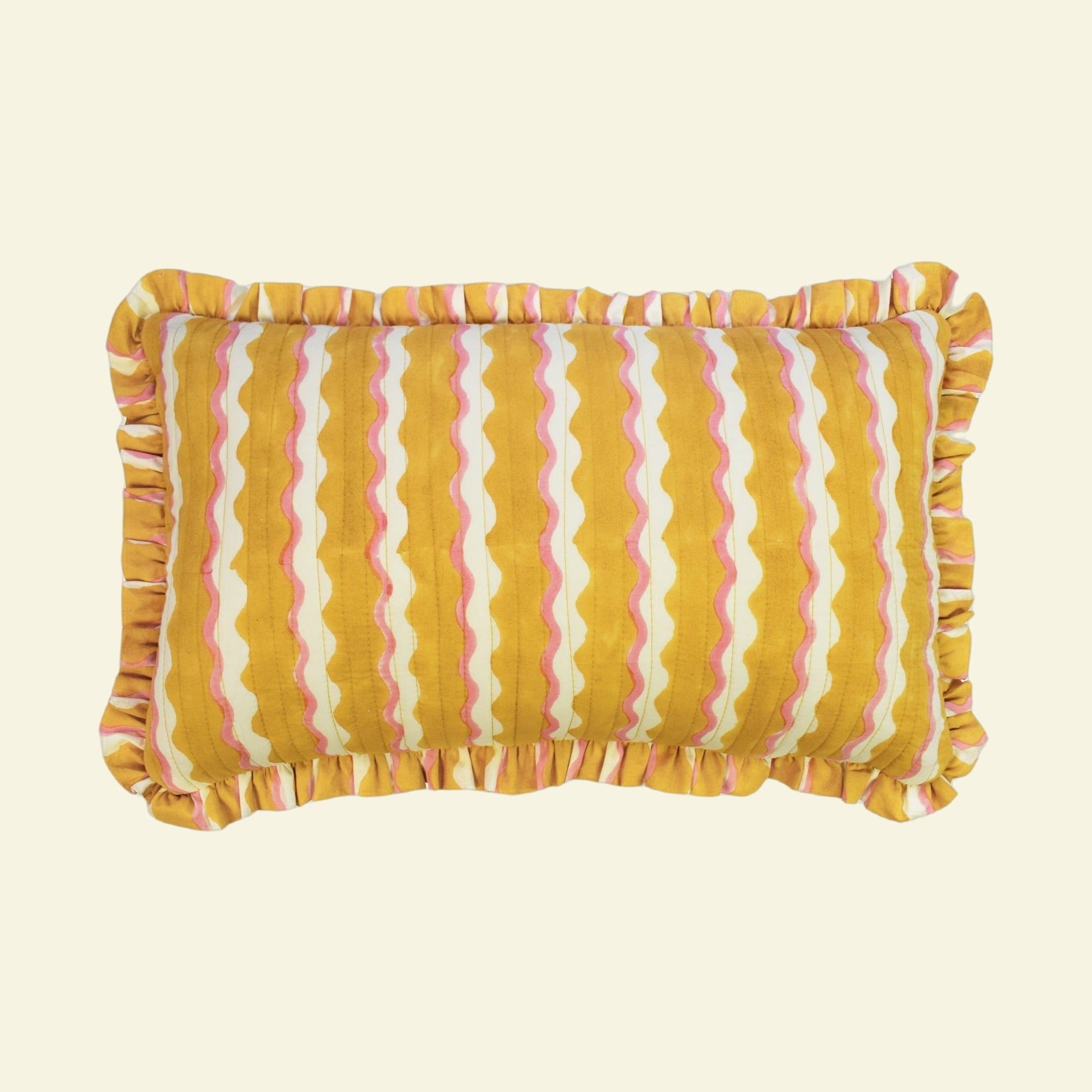 Yonder cushion on a cream background
