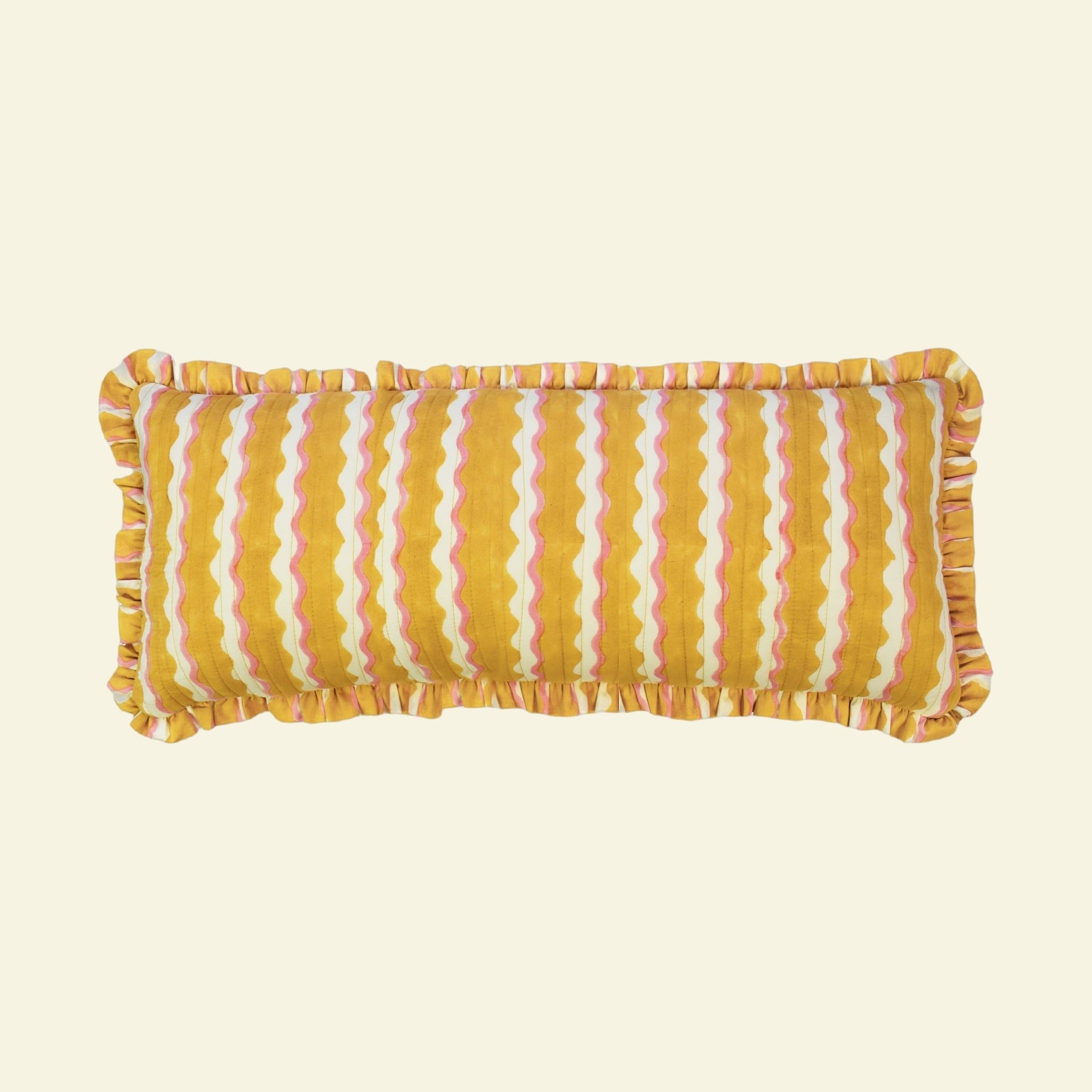 Yonder cushion on a cream background