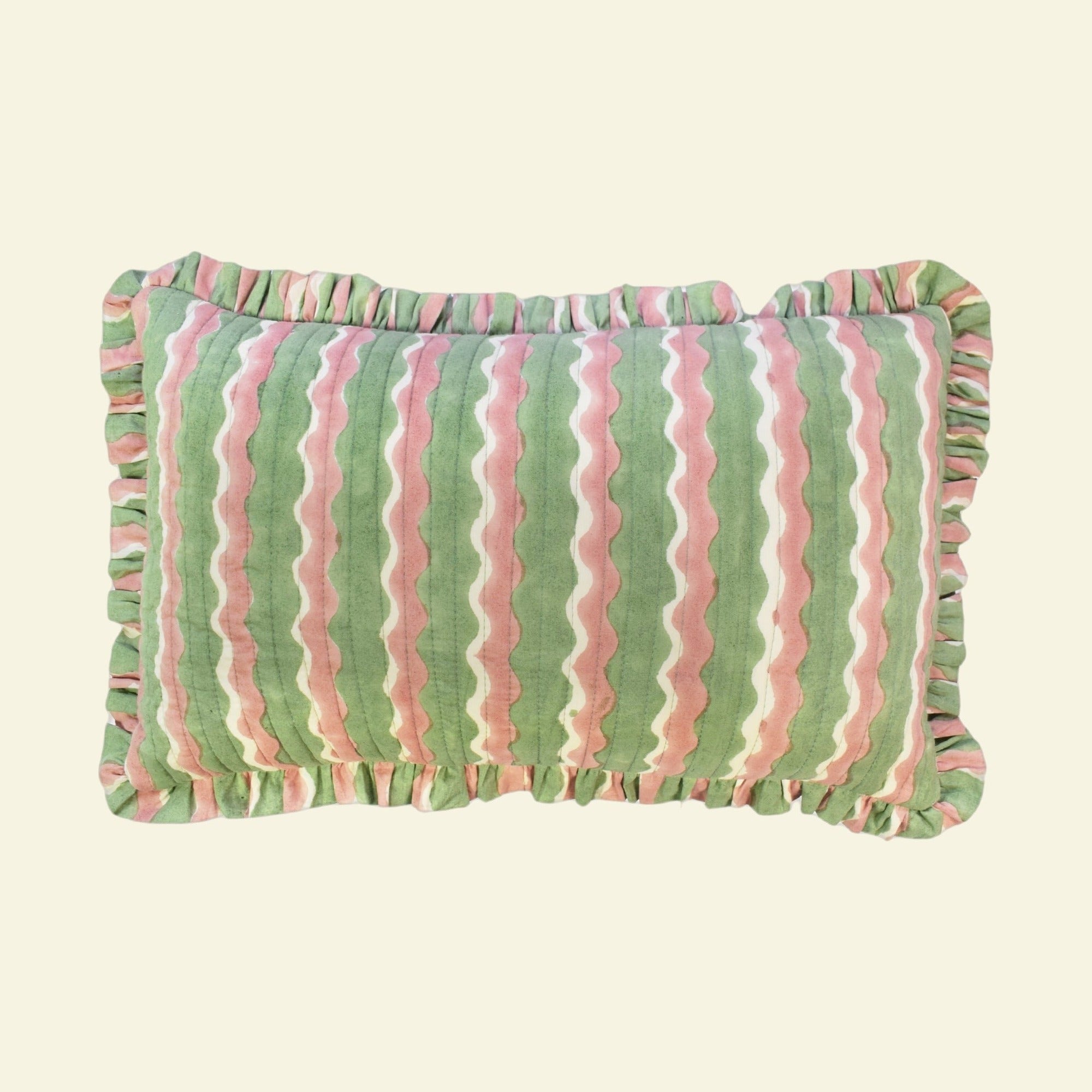 Yonder cushion on a cream background