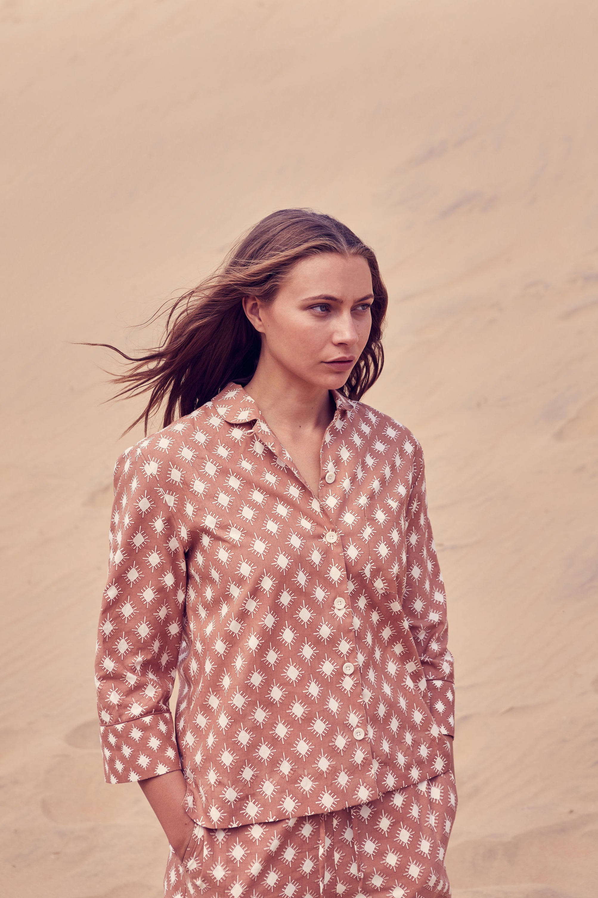 Organic Cotton Pyjamas | Terracotta