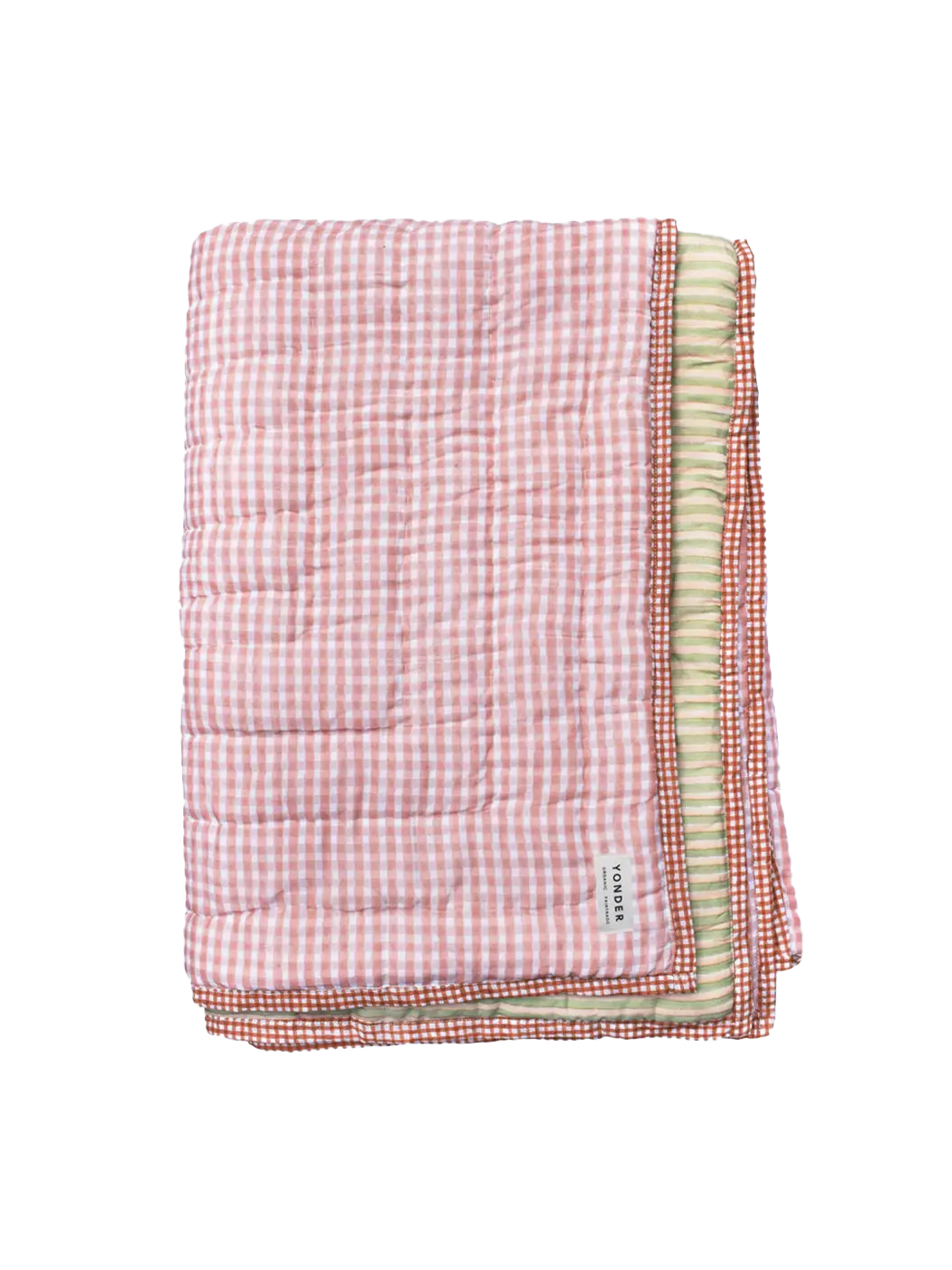 Organic Cotton Quilted Blanket | Dusty Rose