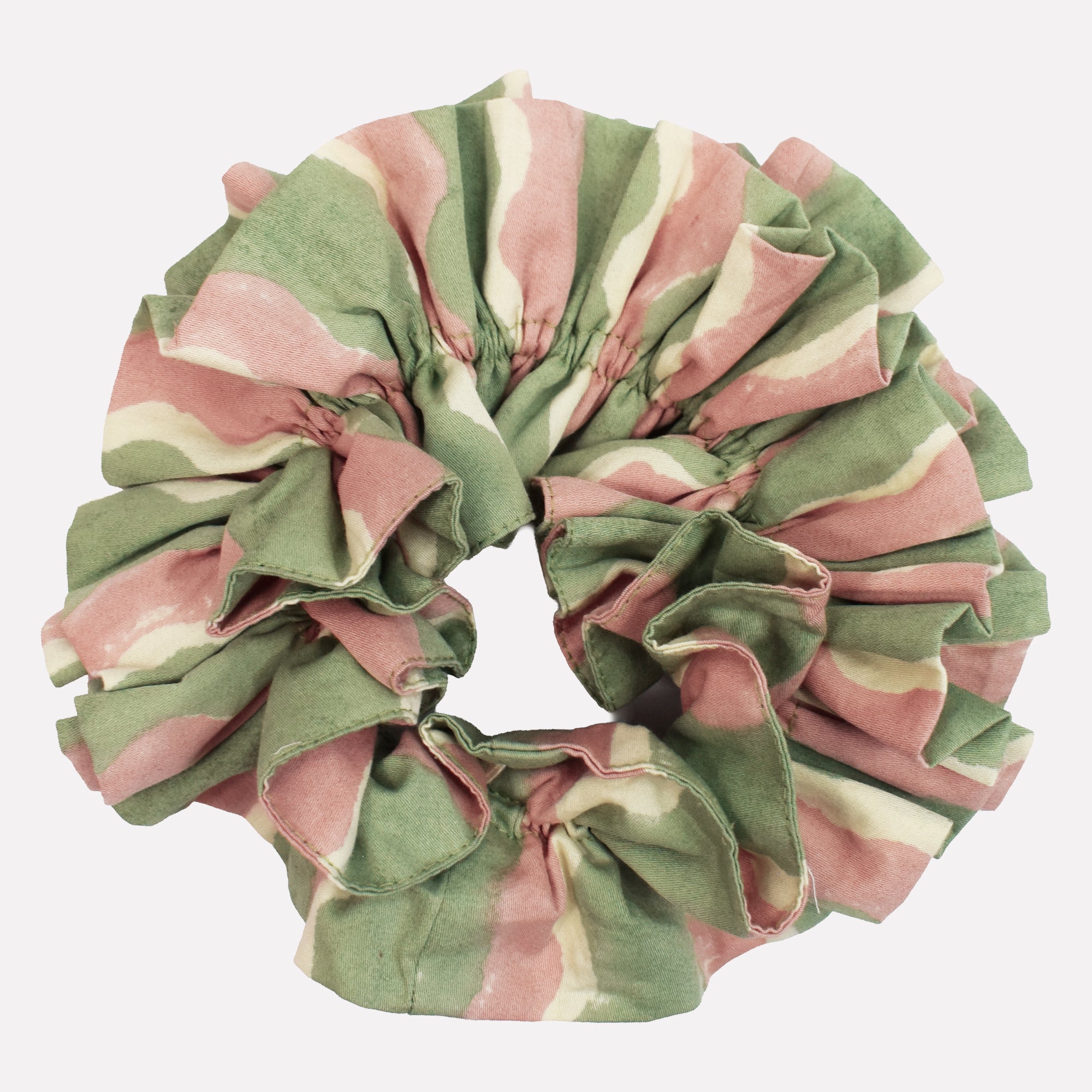 Cotton Ruffle Scrunchie | Whirly | Mint