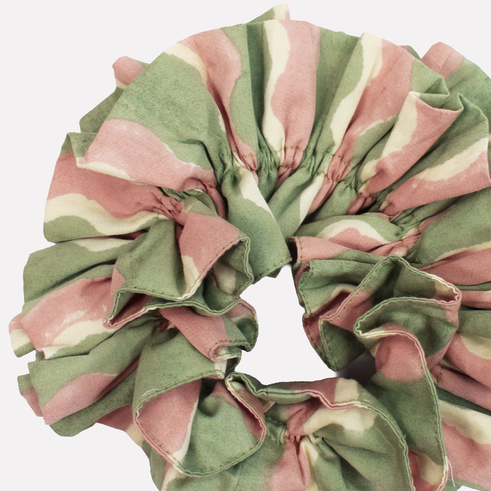 Cotton Ruffle Scrunchie | Whirly | Mint