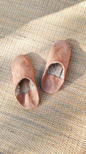 Fur & Suede Babouche Slippers