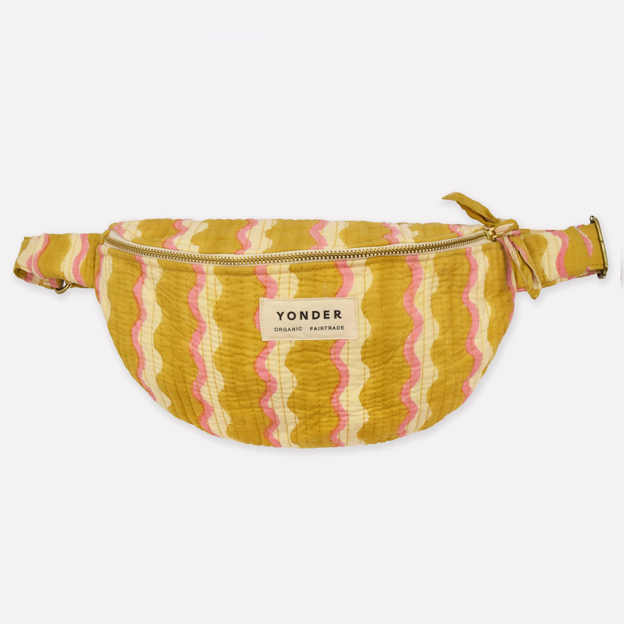 Cotton Quilted Bumbag | Wiggle | Honey