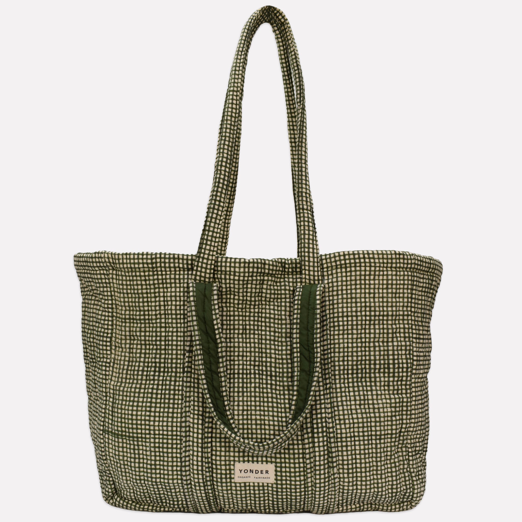 Quilted Carry All | Check | Fern