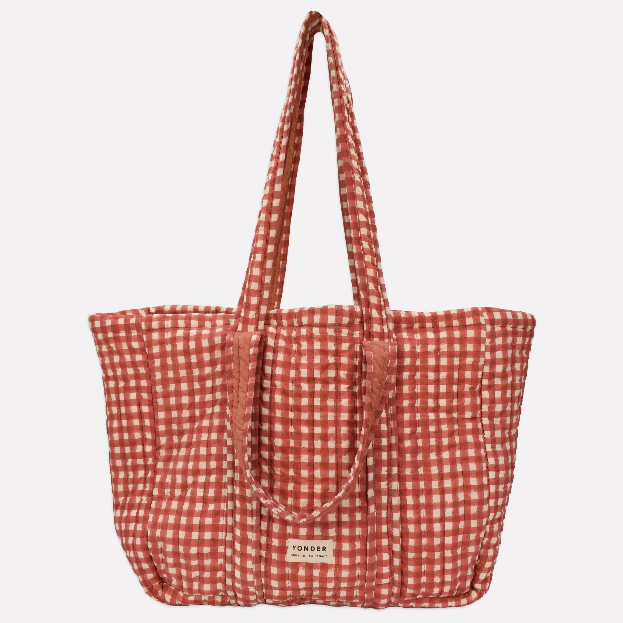 Quilted Carry All | Gingham | Ginger