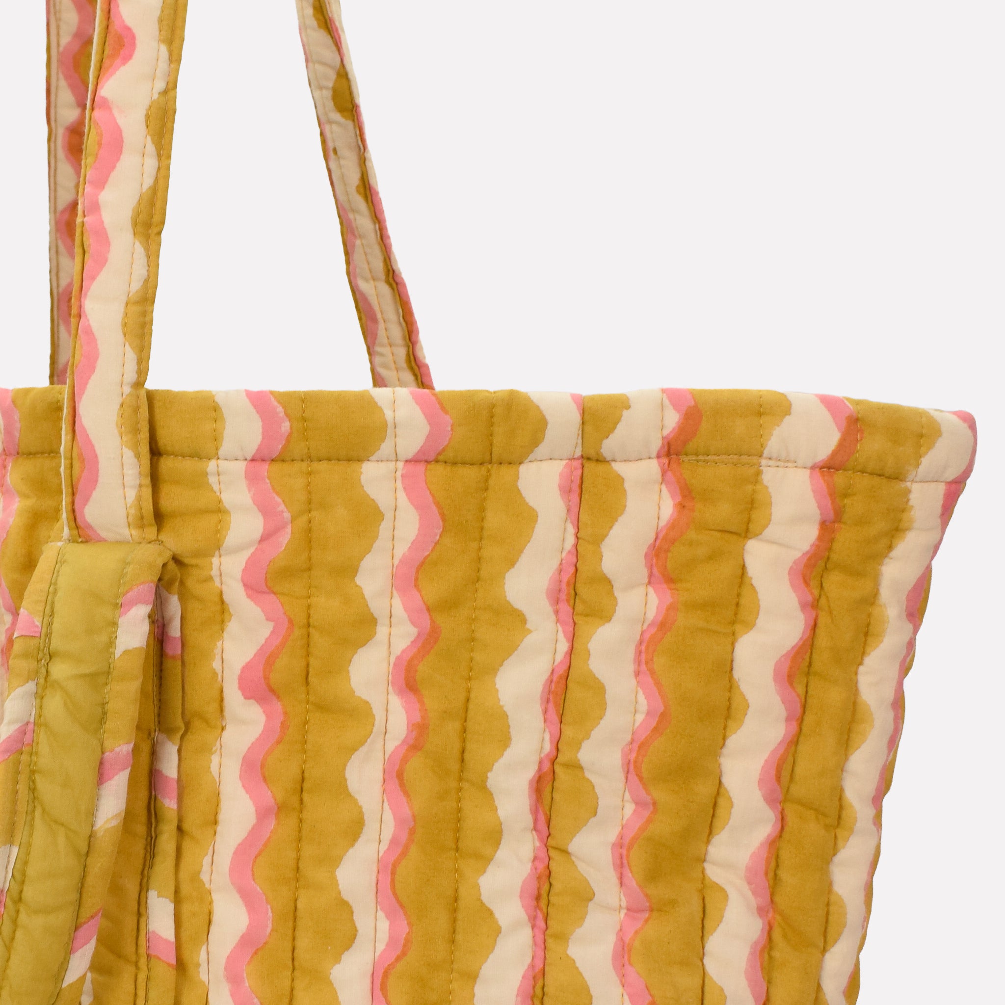 Quilted Carry All | Wiggle | Honey