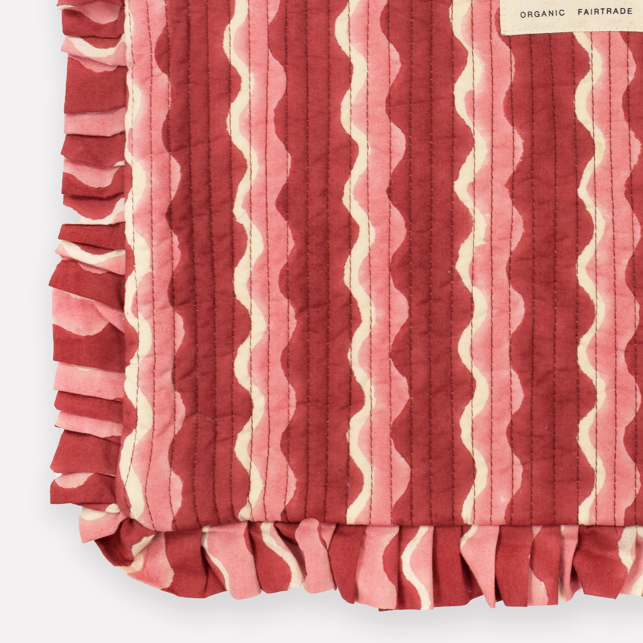 Quilted Frill Pouch | Whirly | Jam