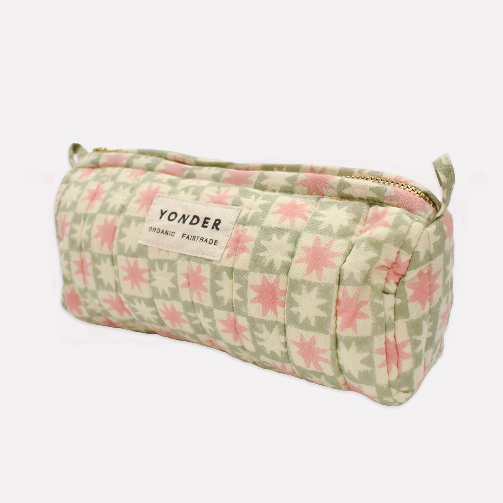 Quilted Barrel Case | Pinwheel | Peppermint