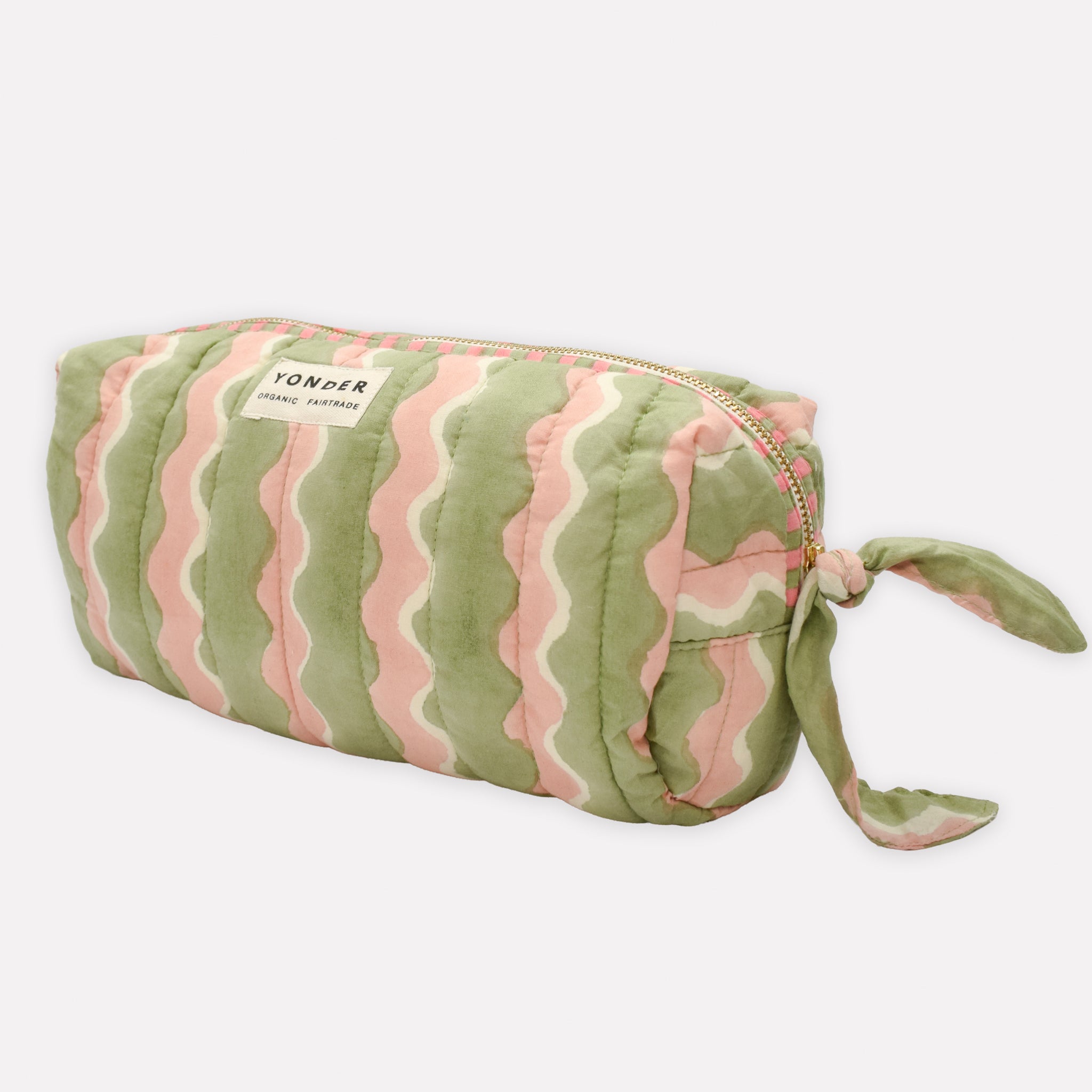Quilted Wash Bag | Whirly | Mint