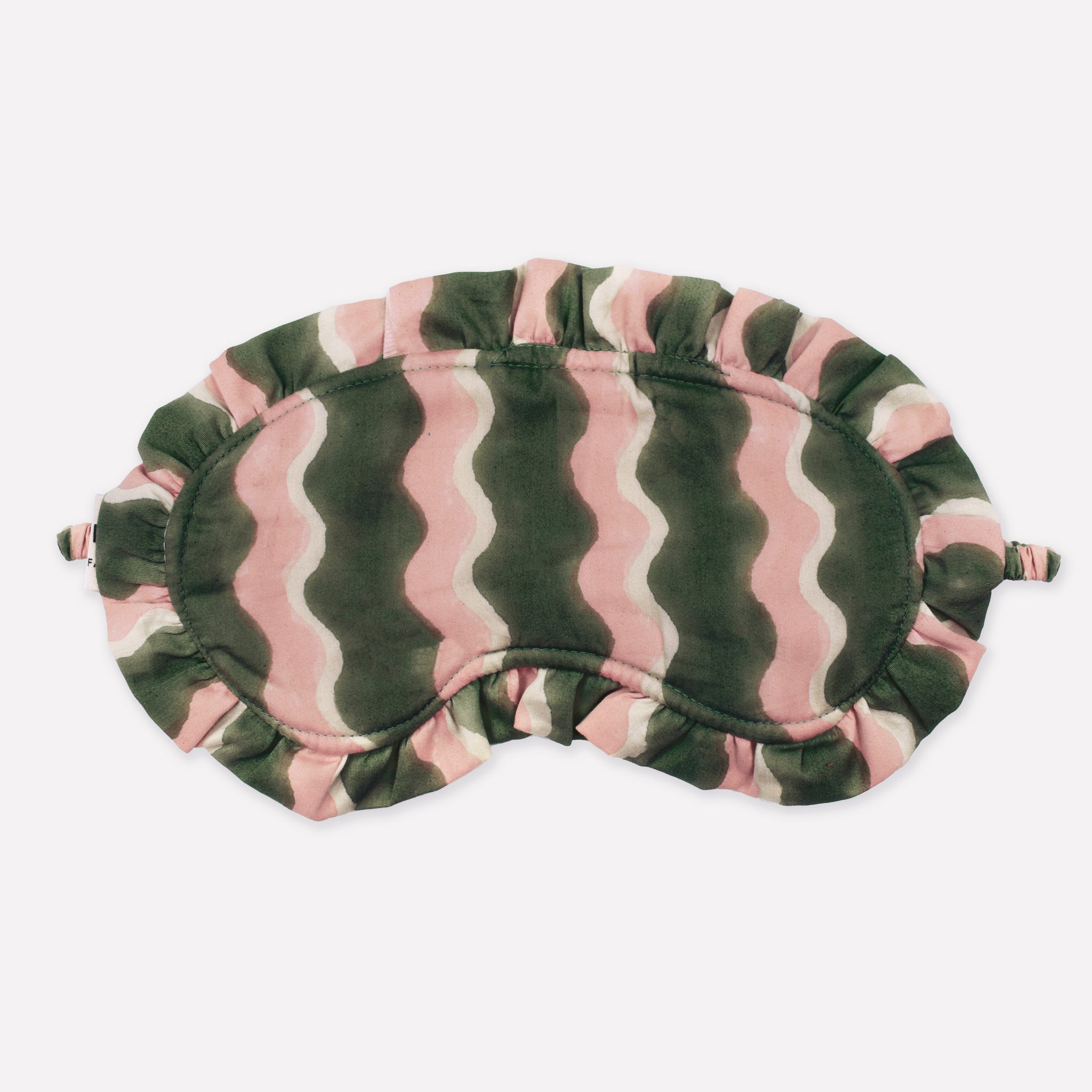 Organic Cotton Frill Eye Mask | Whirly | Fern